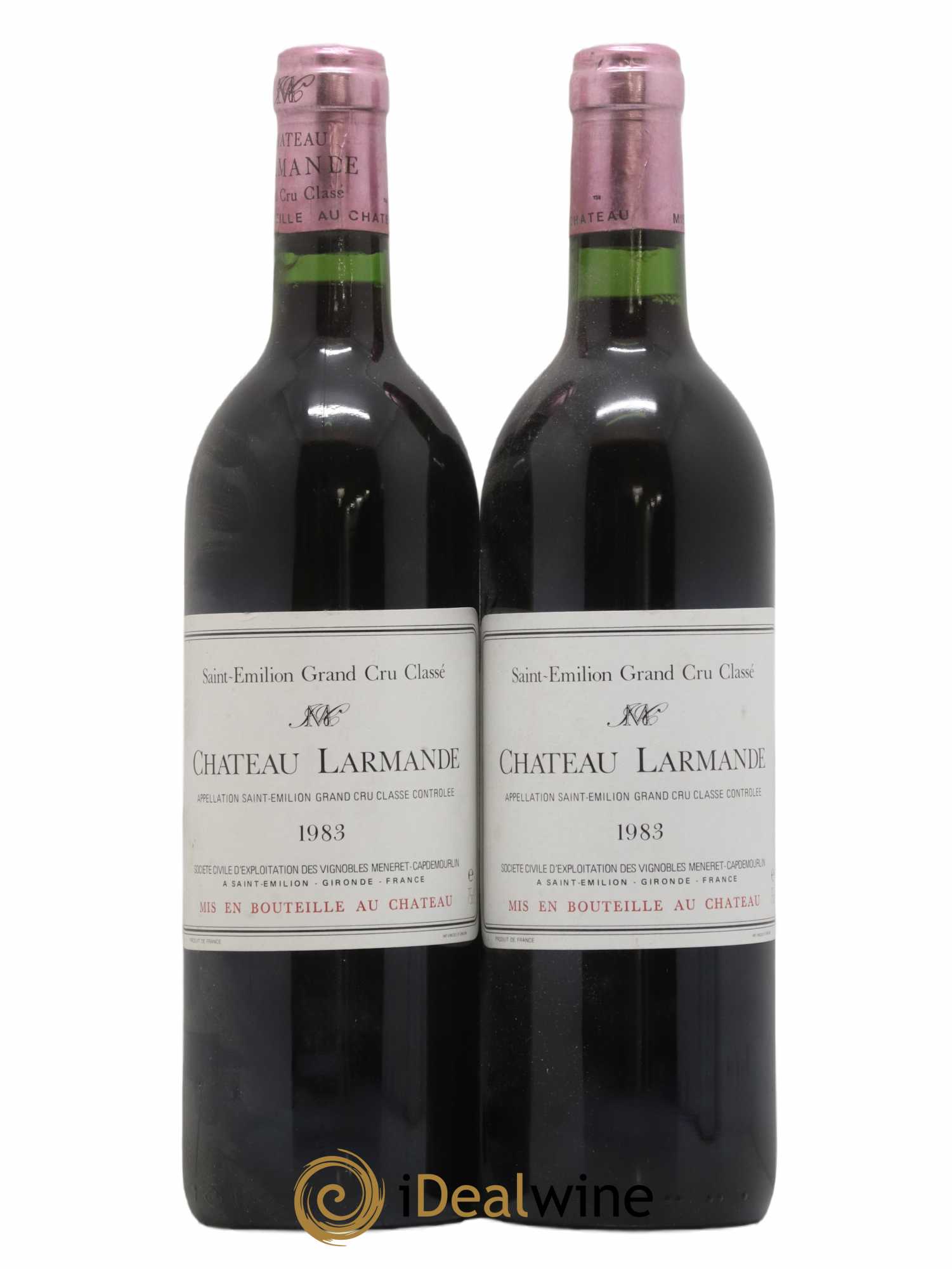 Château Larmande Grand Cru Classé 1983 - Lot de 2 bouteilles - 0