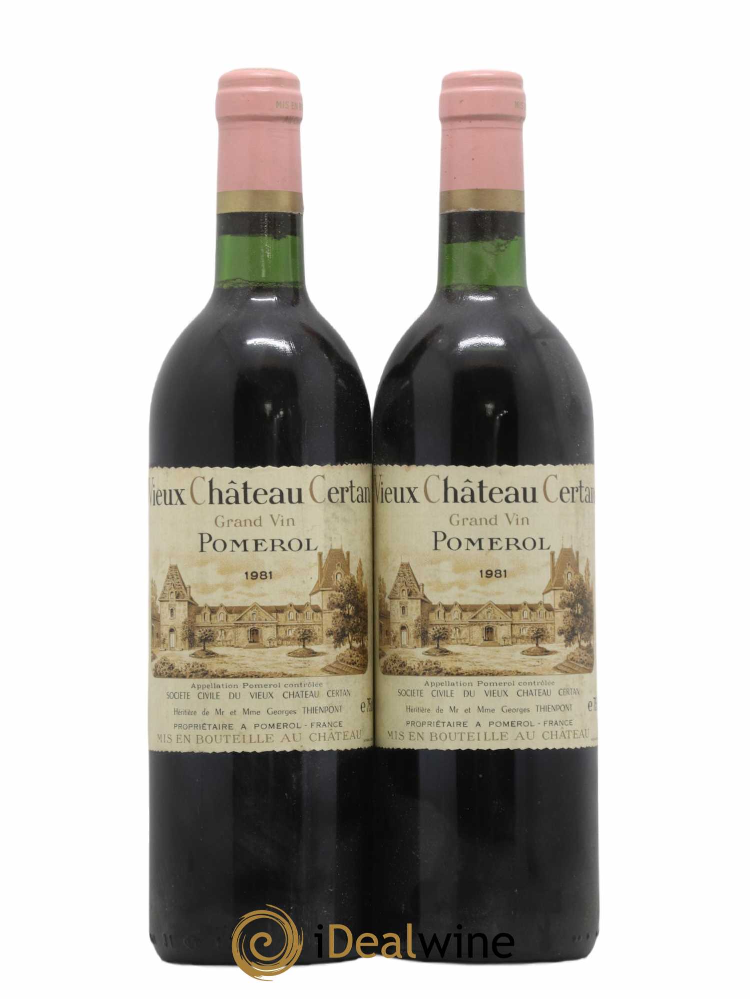 Vieux Château Certan 1981 - Lot de 2 bouteilles - 0