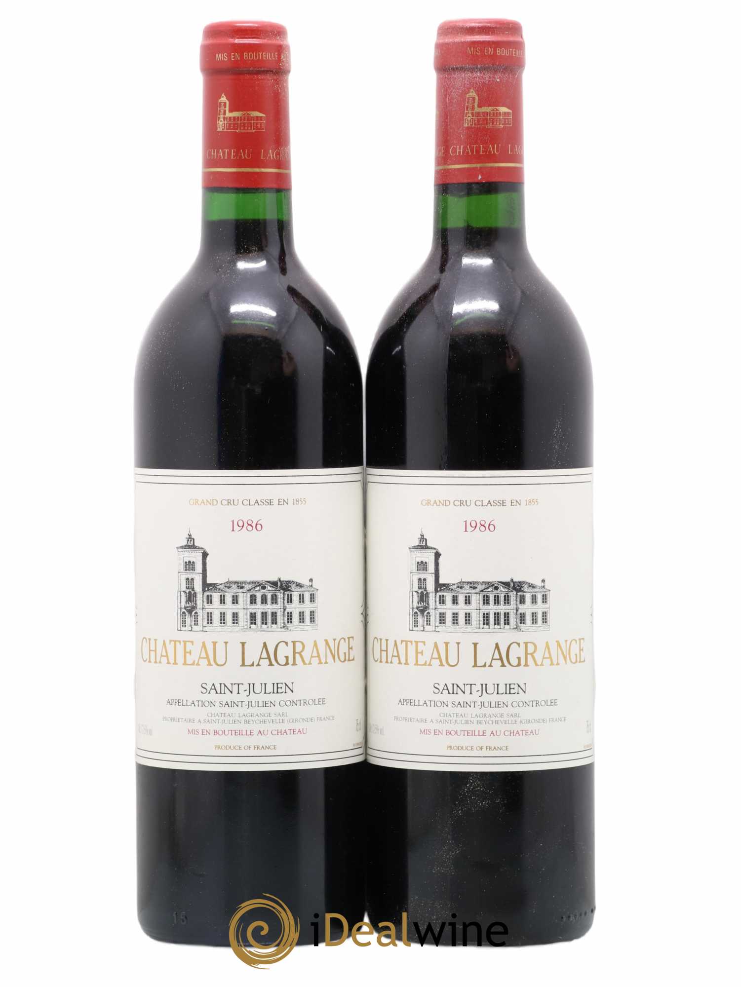Château Lagrange 3ème Grand Cru Classé 1986 - Lot de 2 bouteilles - 0