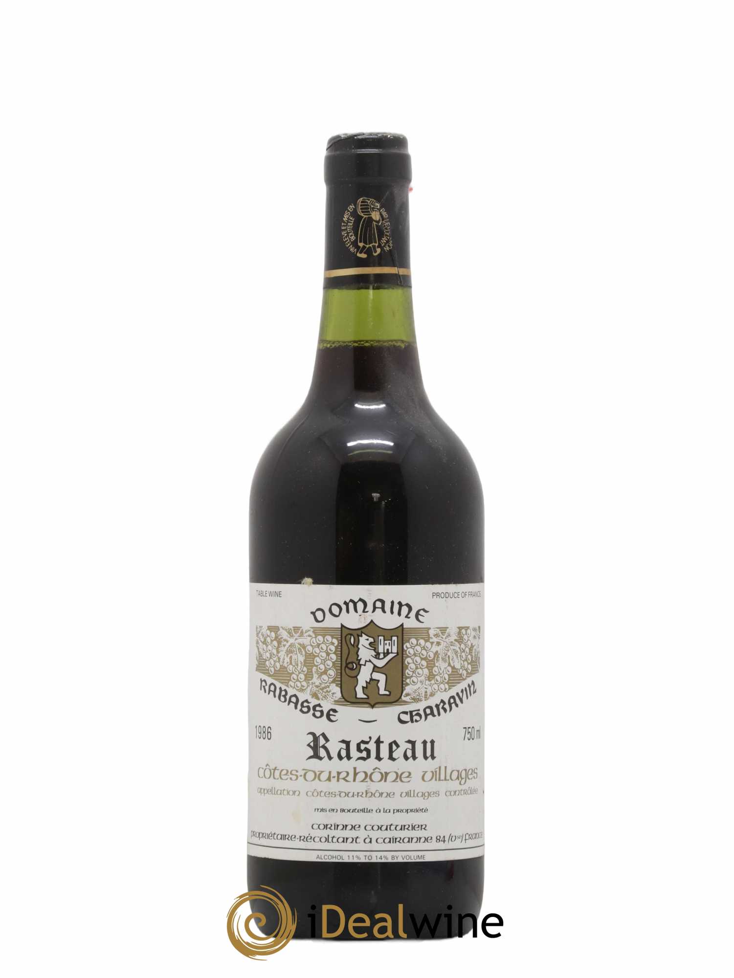 Rasteau Rabasse Chavarin 1986 - Lot of 1 bottle - 0