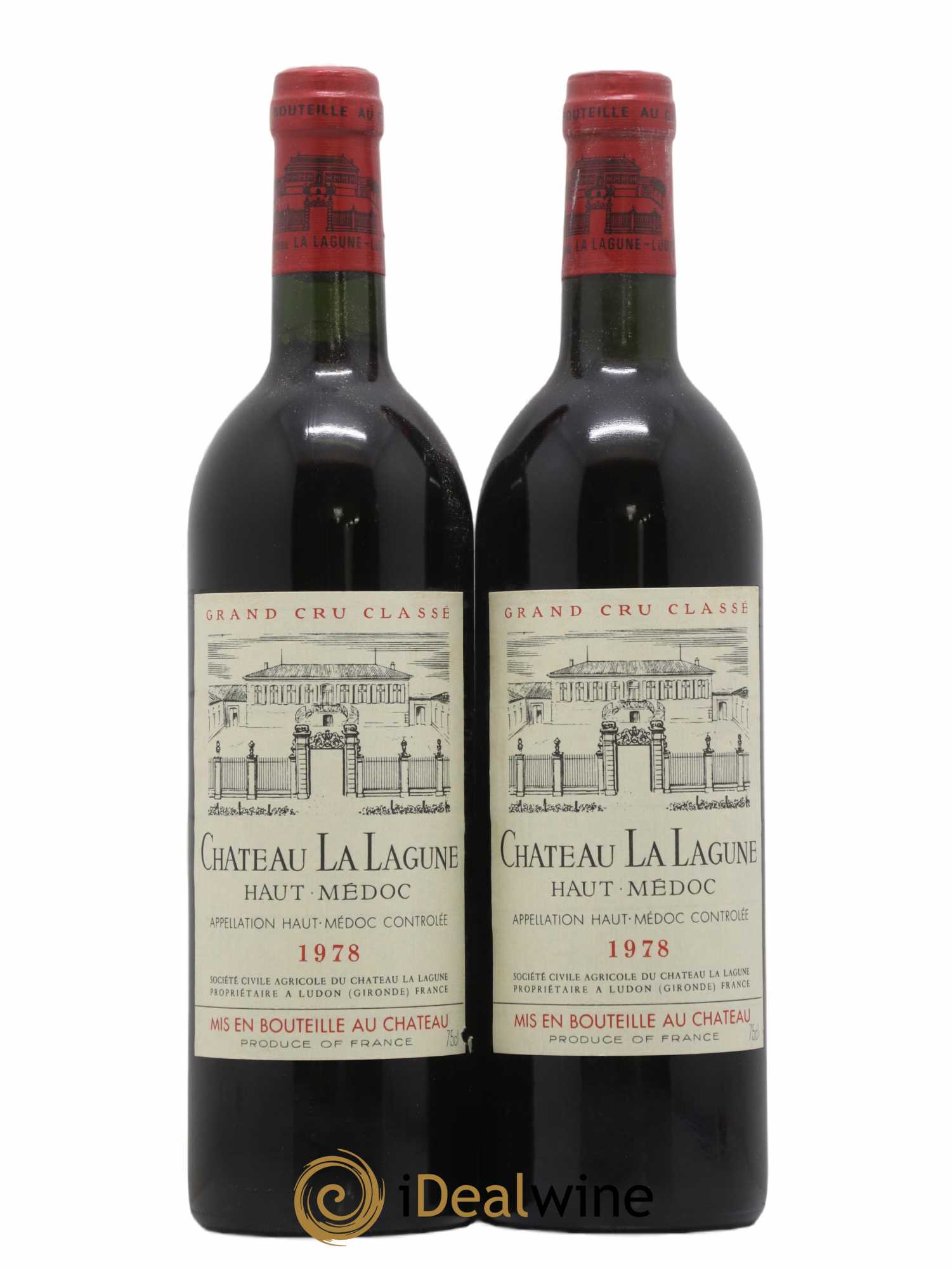 Château la Lagune 3ème Grand Cru Classé 1978 - Lot de 2 bouteilles - 0