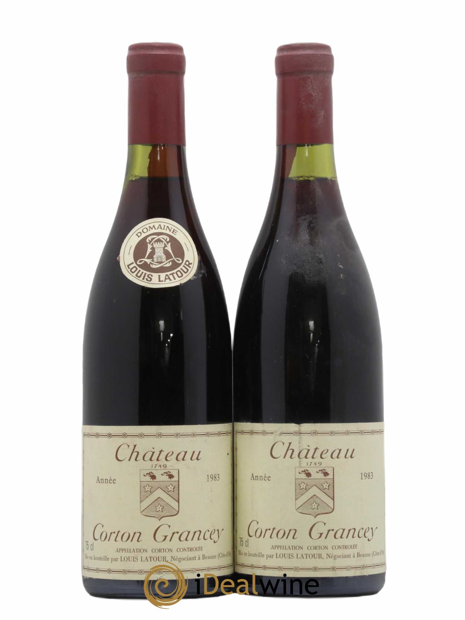 Corton Grand Cru Château Corton Grancey Louis Latour 1983 - Lot de 2 bouteilles - 0