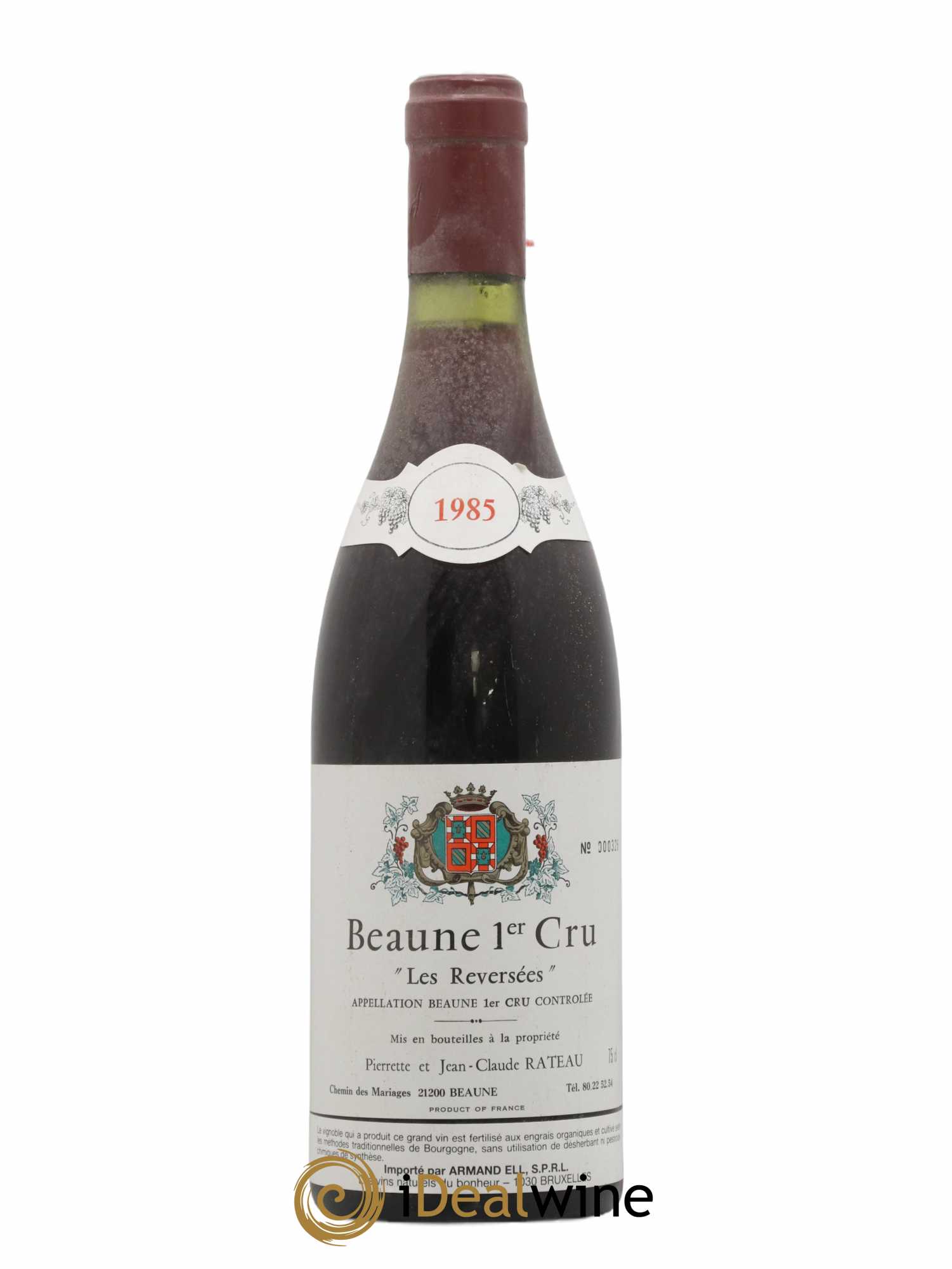 Beaune 1er Cru Les Reversées Jean Claude Rateau 1985 - Lot de 1 bouteille - 0