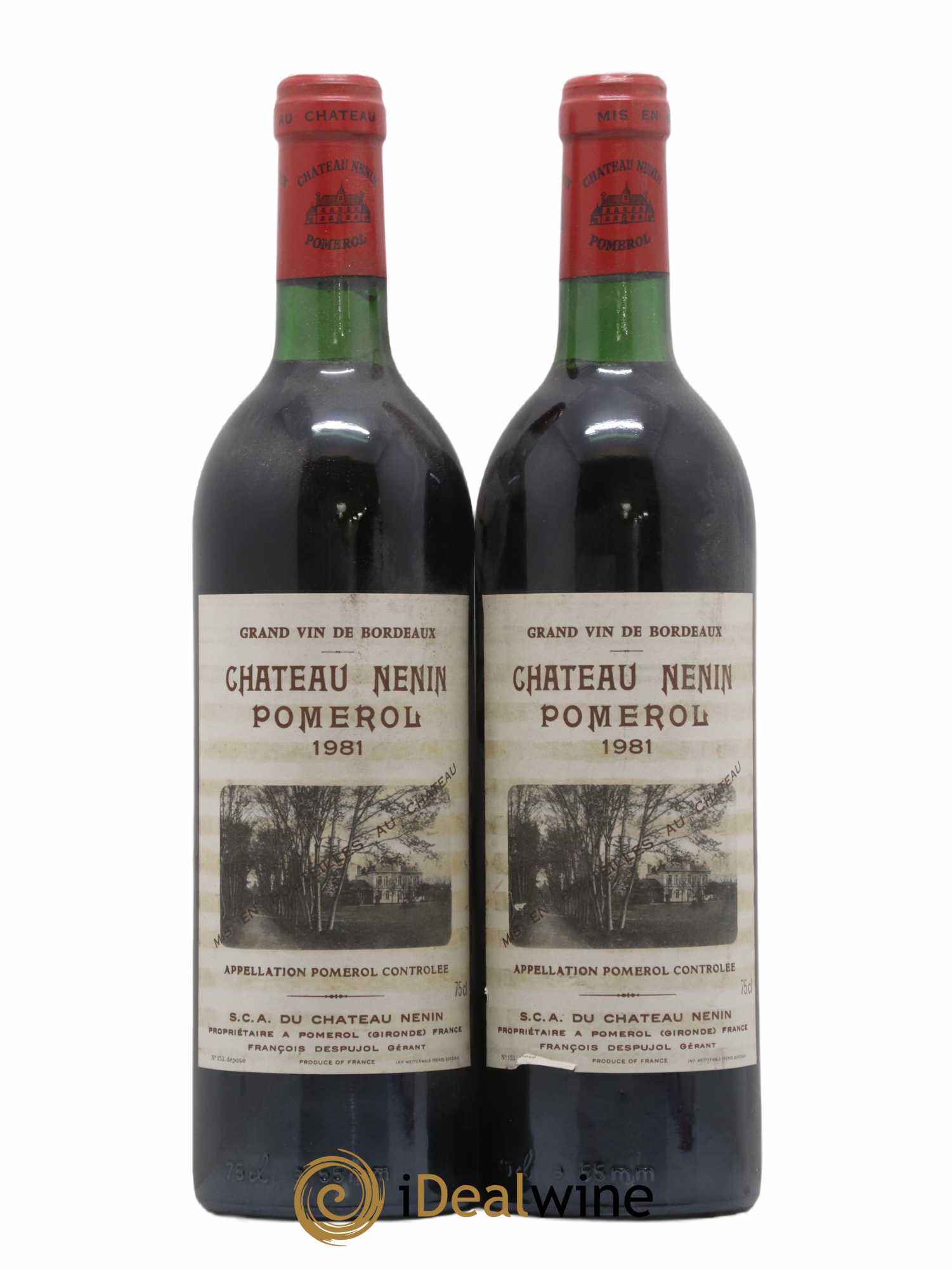 Château Nenin 1981 - Lot de 2 bouteilles - 0