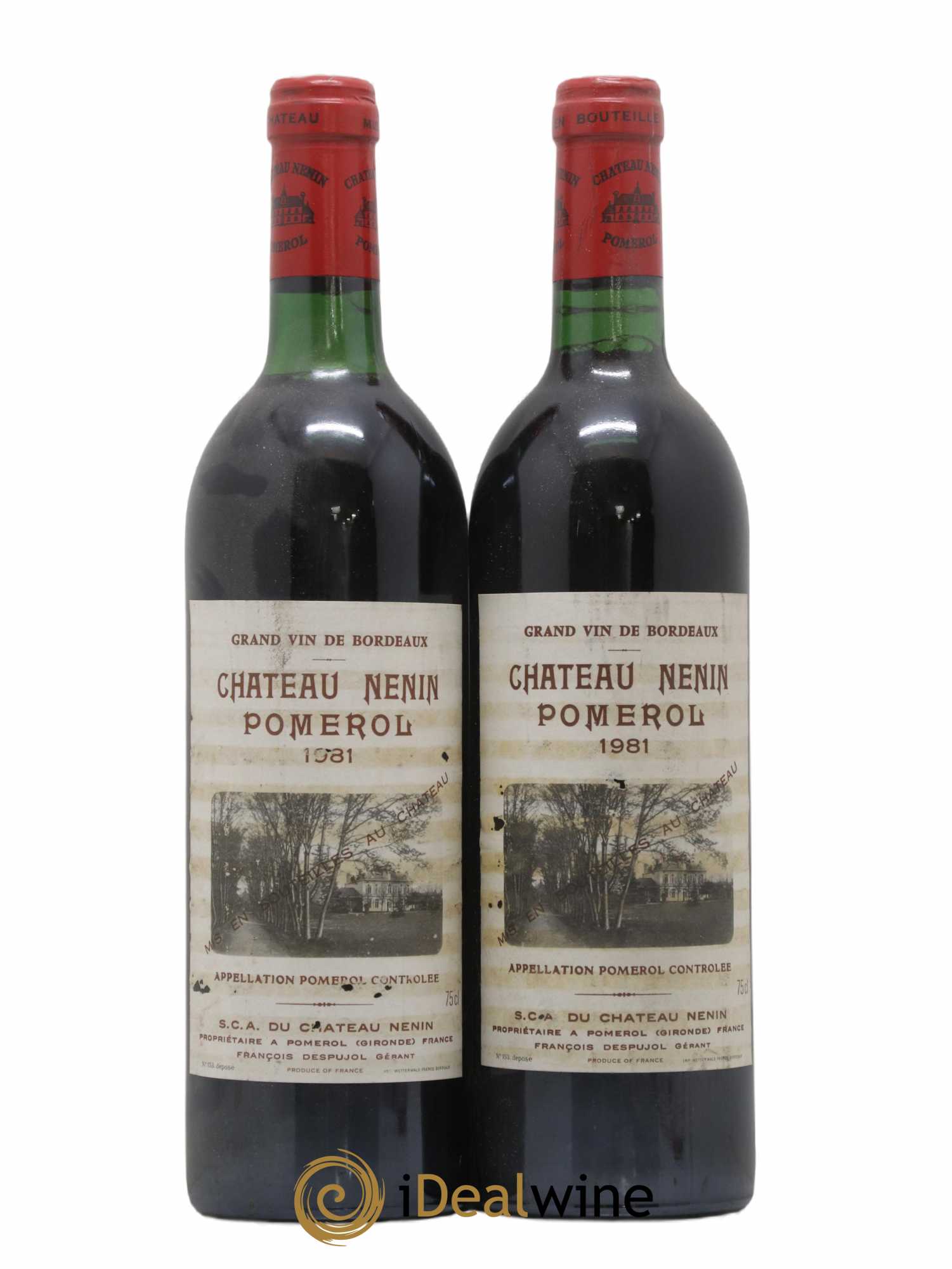 Château Nenin 1981 - Lot de 2 bouteilles - 0