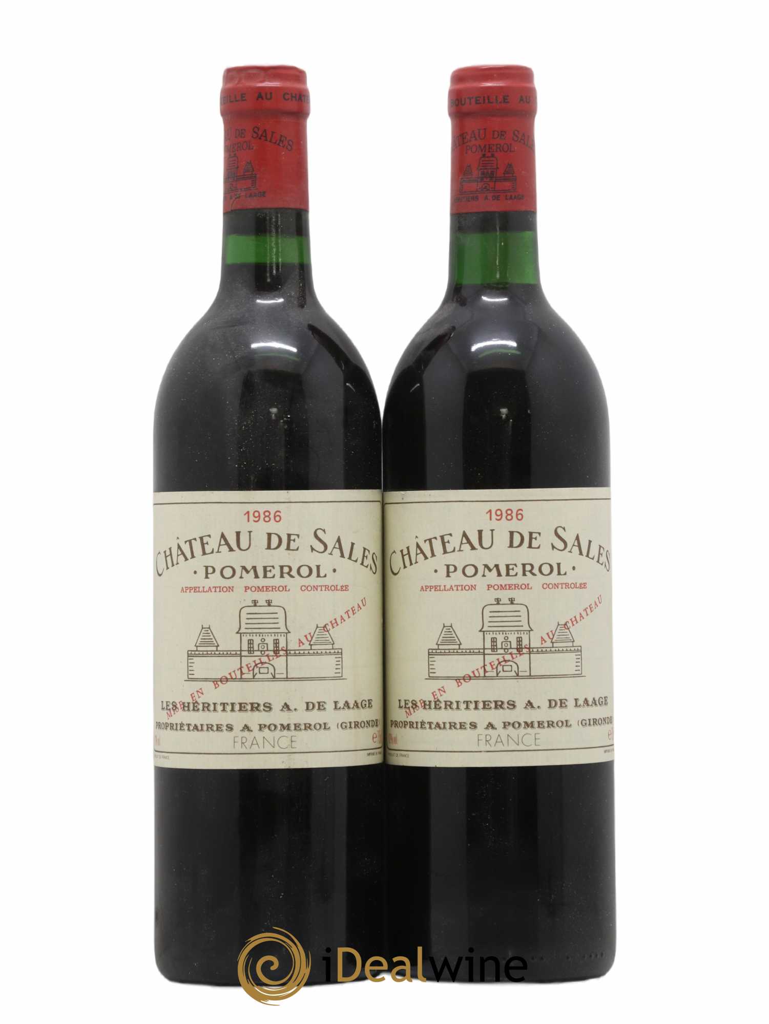 Château de Sales 1986 - Lot de 2 bouteilles - 0