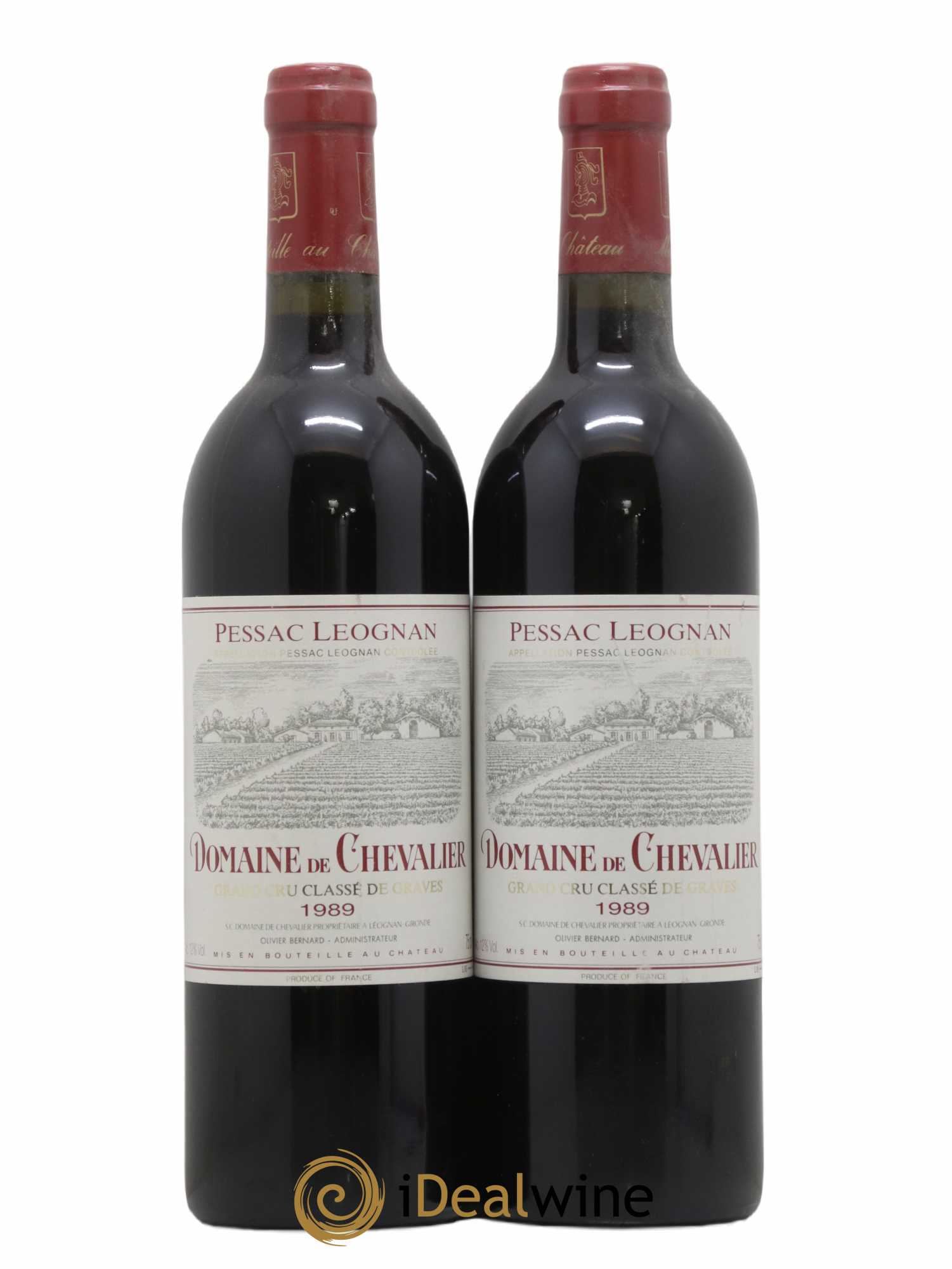 Domaine de Chevalier Cru Classé de Graves 1989 - Lot de 2 bouteilles - 0