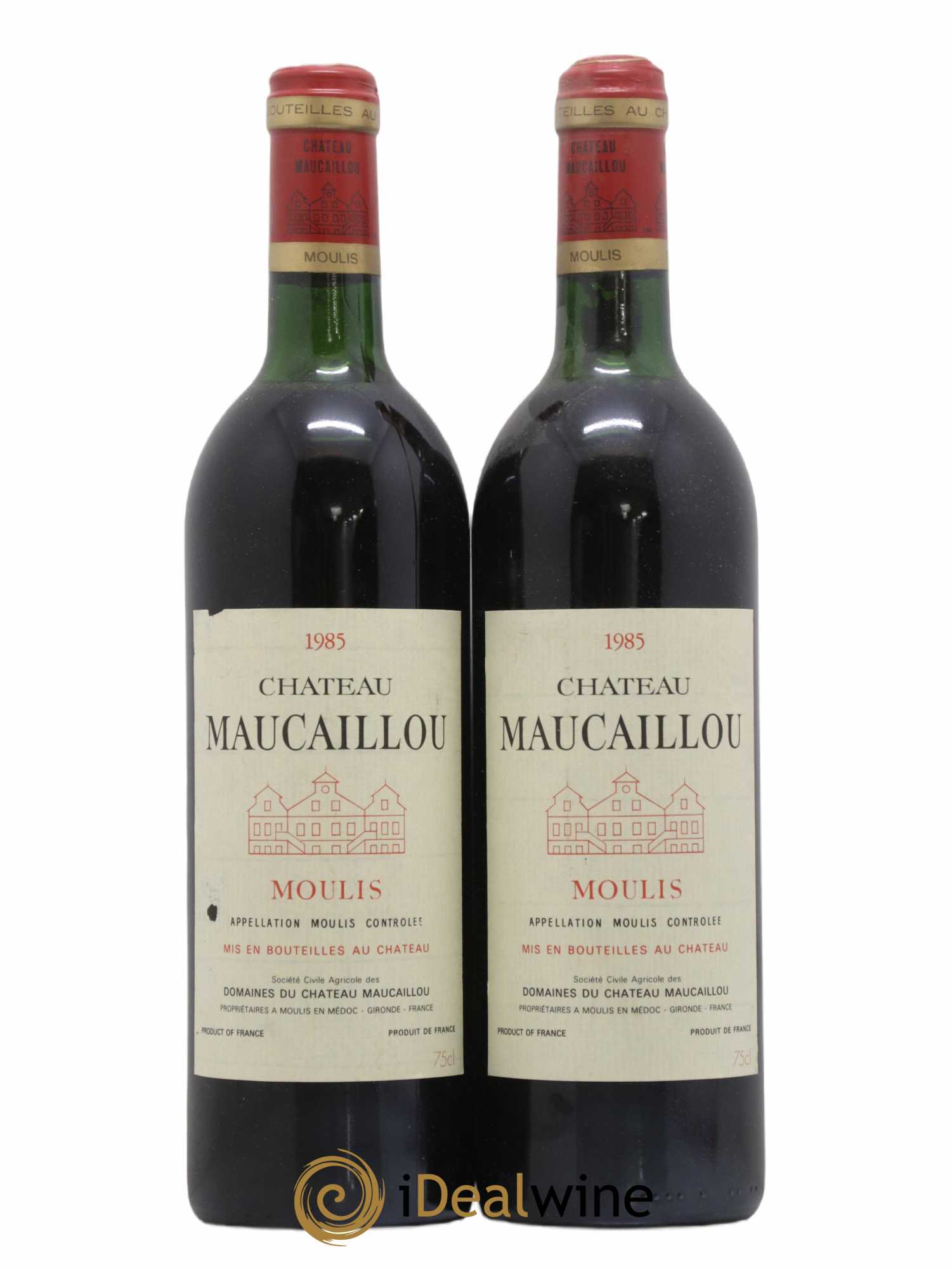 Château Maucaillou 1985 - Lot de 2 bouteilles - 0