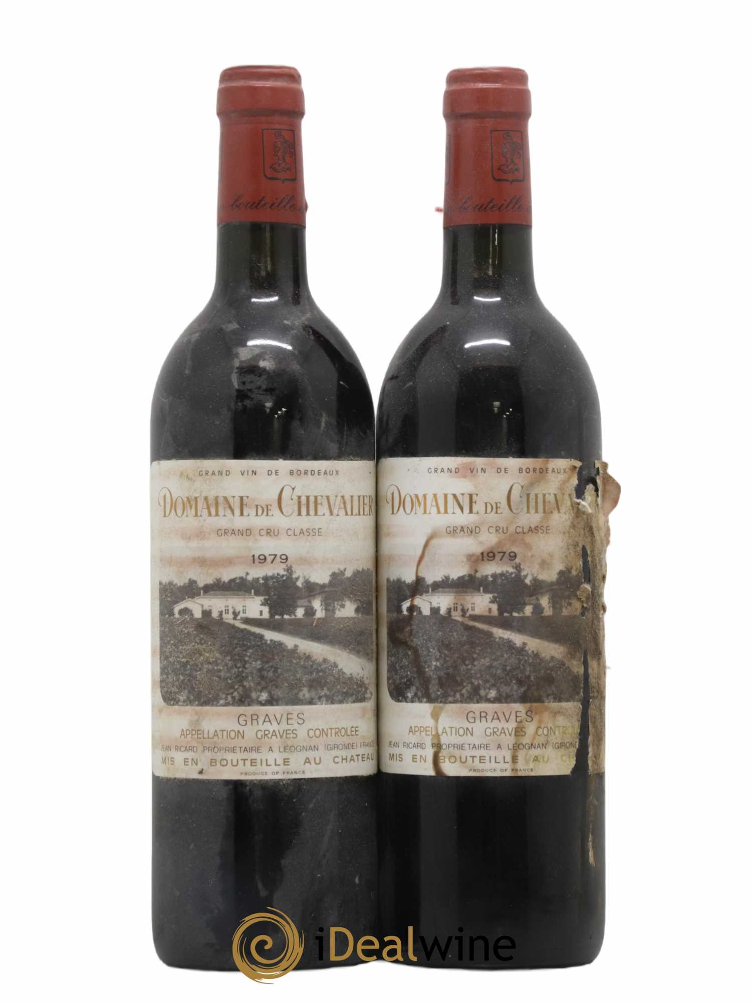 Domaine de Chevalier Cru Classé de Graves 1979 - Lot de 2 bouteilles - 0