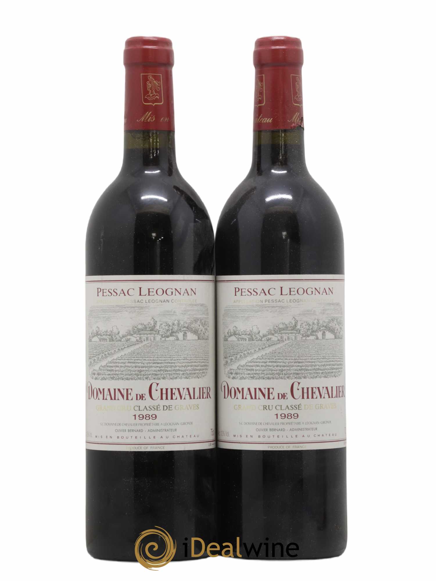 Domaine de Chevalier Cru Classé de Graves 1989 - Lot de 2 bouteilles - 0