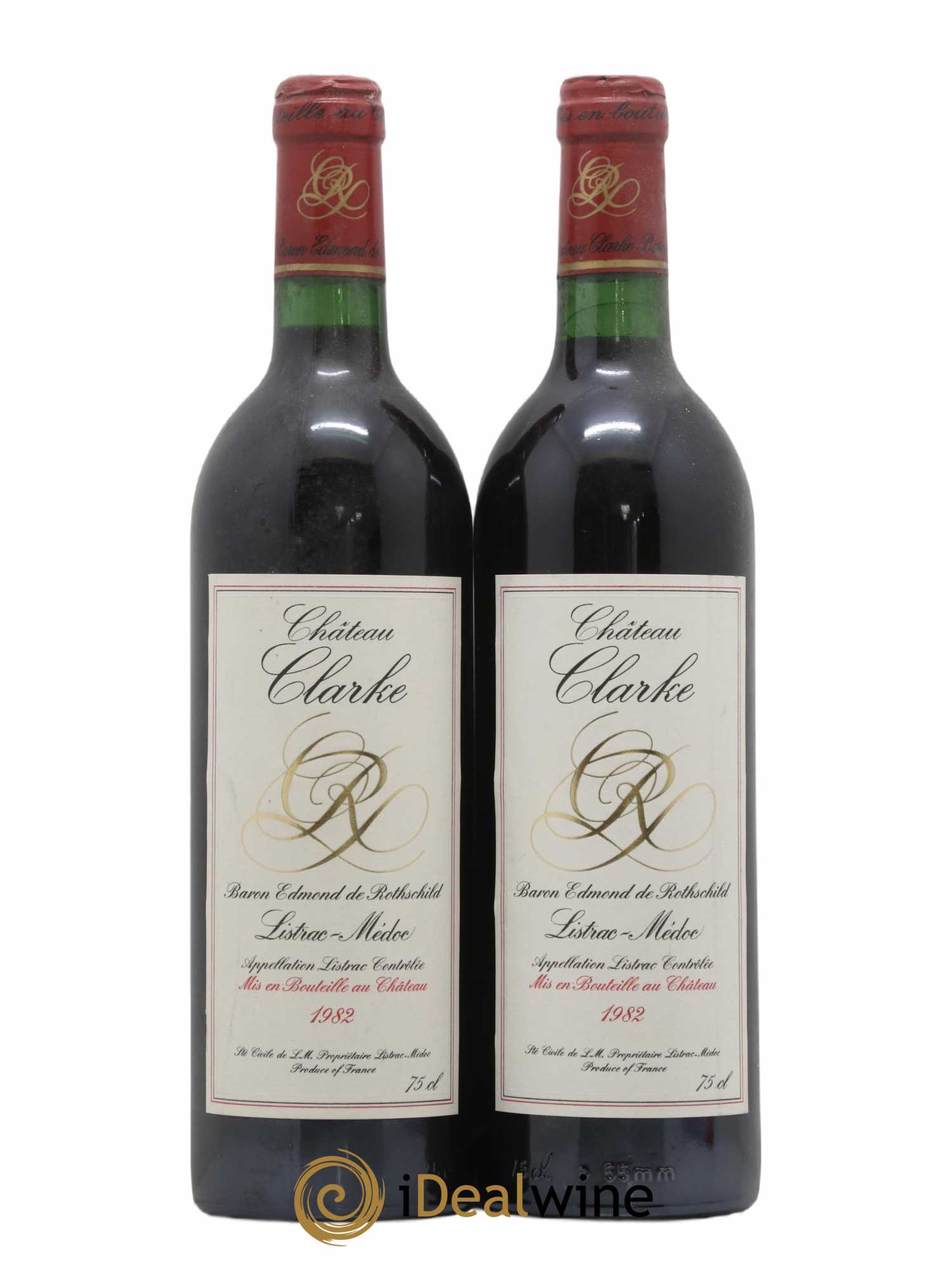 Château Clarke 1982 - Lot de 2 bouteilles - 0