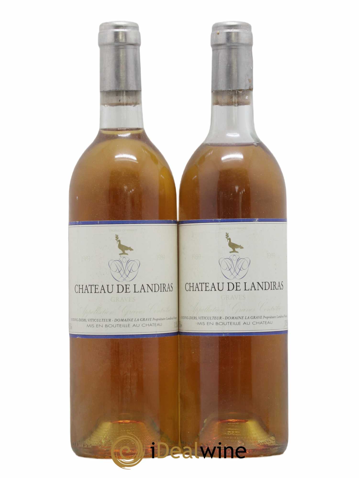 Graves Chateau de Landiras 1989 - Posten von 2 Flaschen - 0