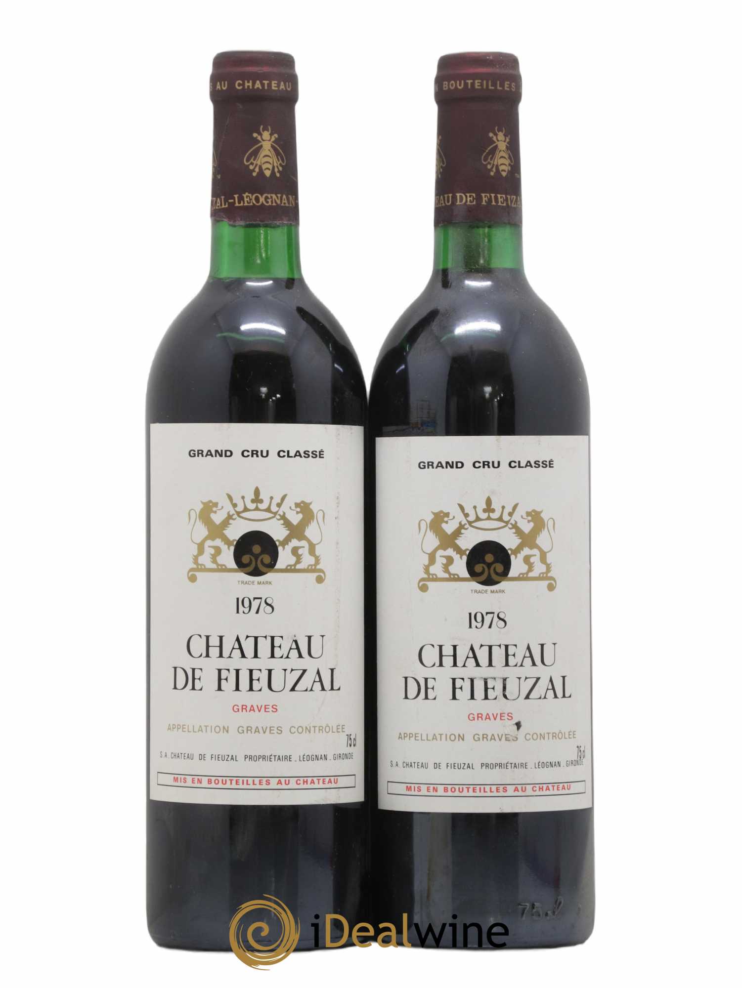 Château de Fieuzal Cru Classé de Graves 1978 - Lot de 2 bouteilles - 0