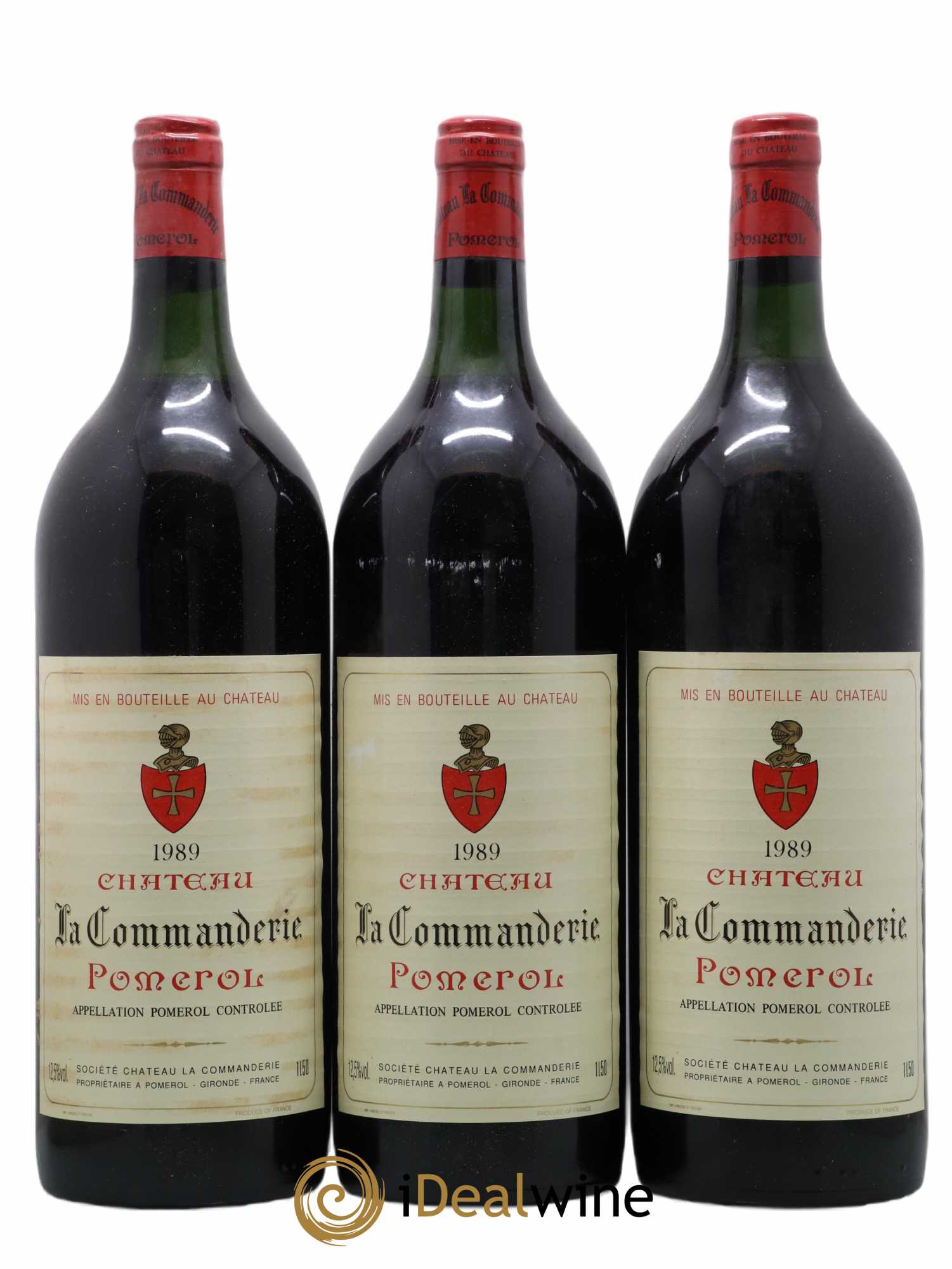 Château la Commanderie 1989 - Lot of 3 magnums - 0