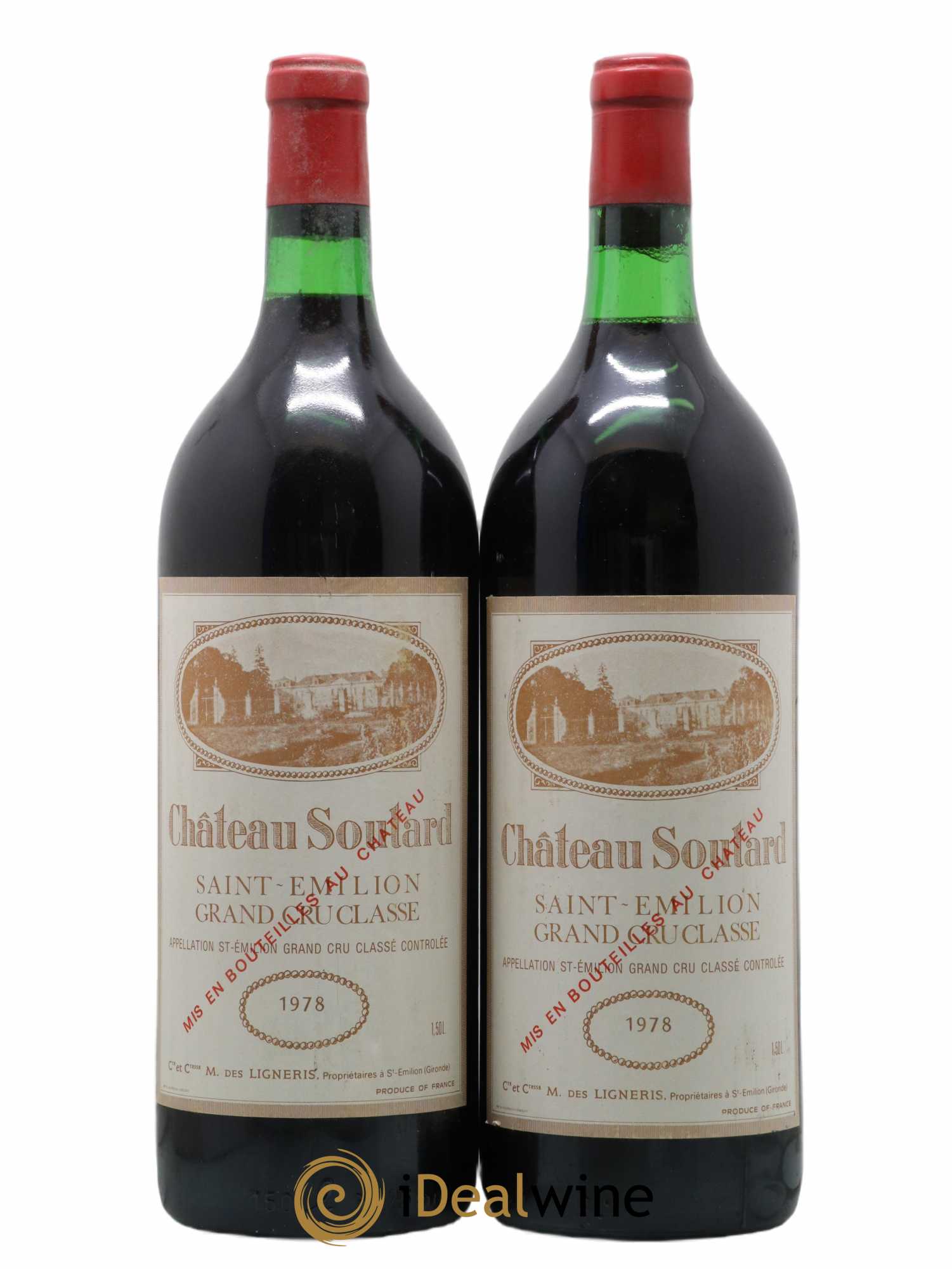 Château Soutard Grand Cru Classé 1978 - Lot de 2 magnums - 0