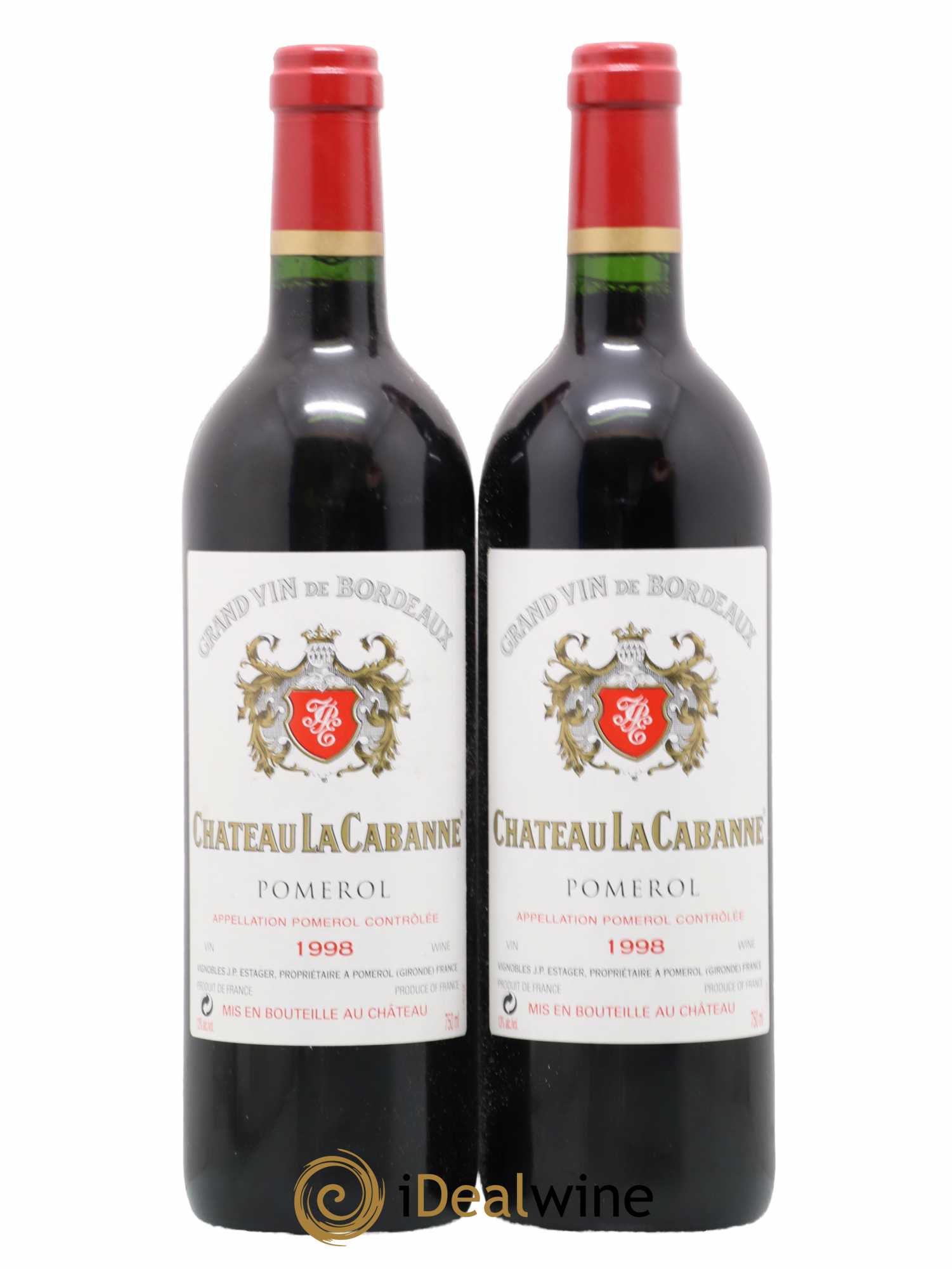 Château la Cabanne 1998 - Lot de 2 bouteilles - 0