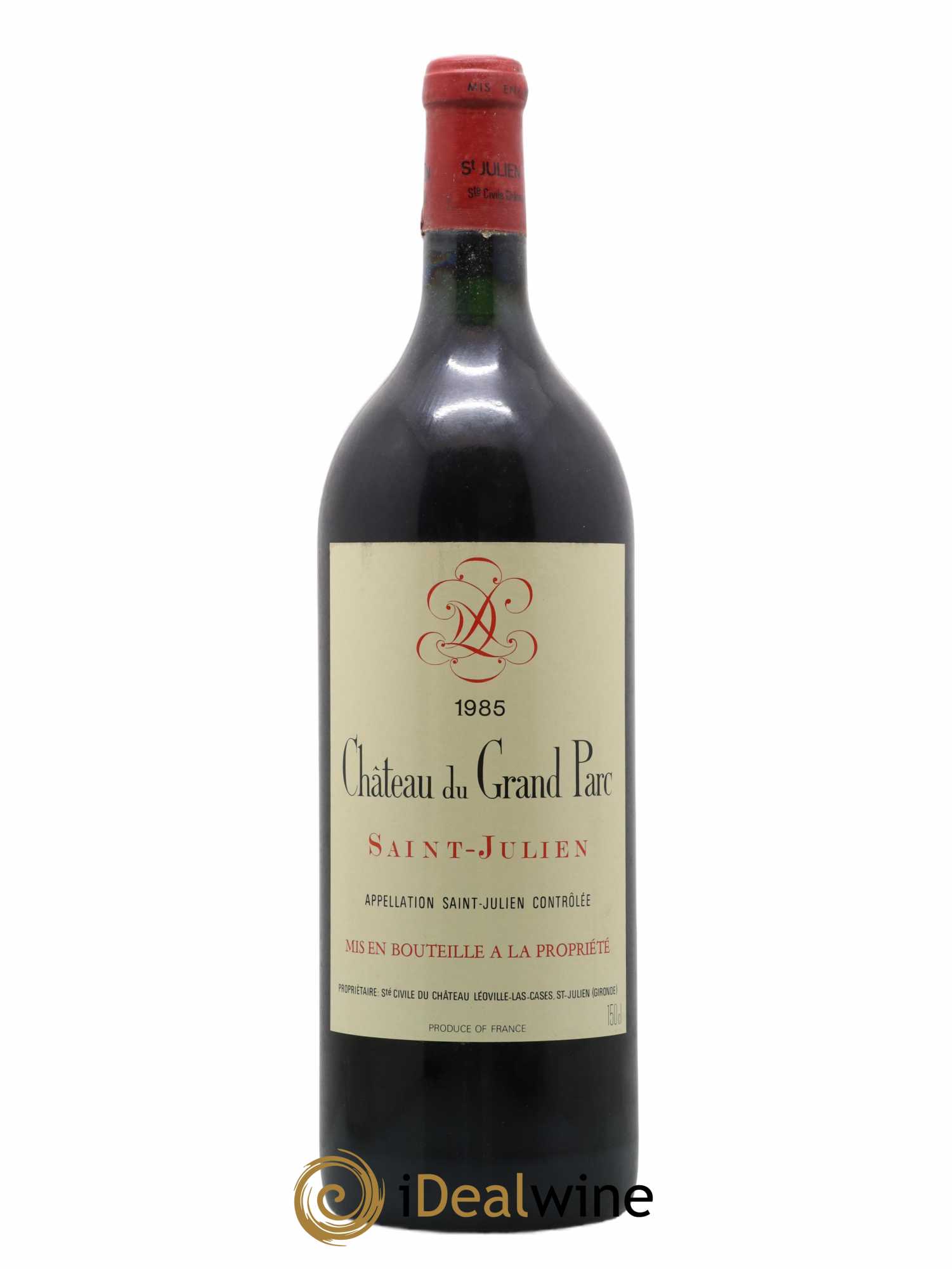 Saint-Julien Château du Grand Parc SC du Château Léoville Las Cases 1985 - Lot de 1 magnum - 0