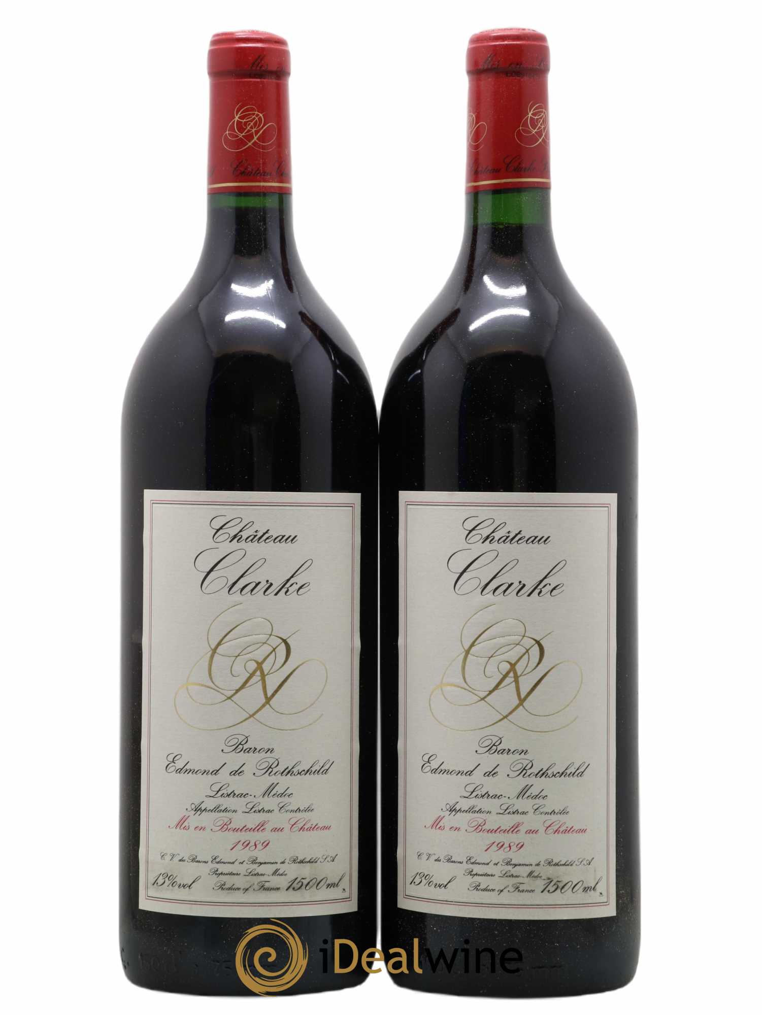 Château Clarke 1989 - Lot de 2 magnums - 0