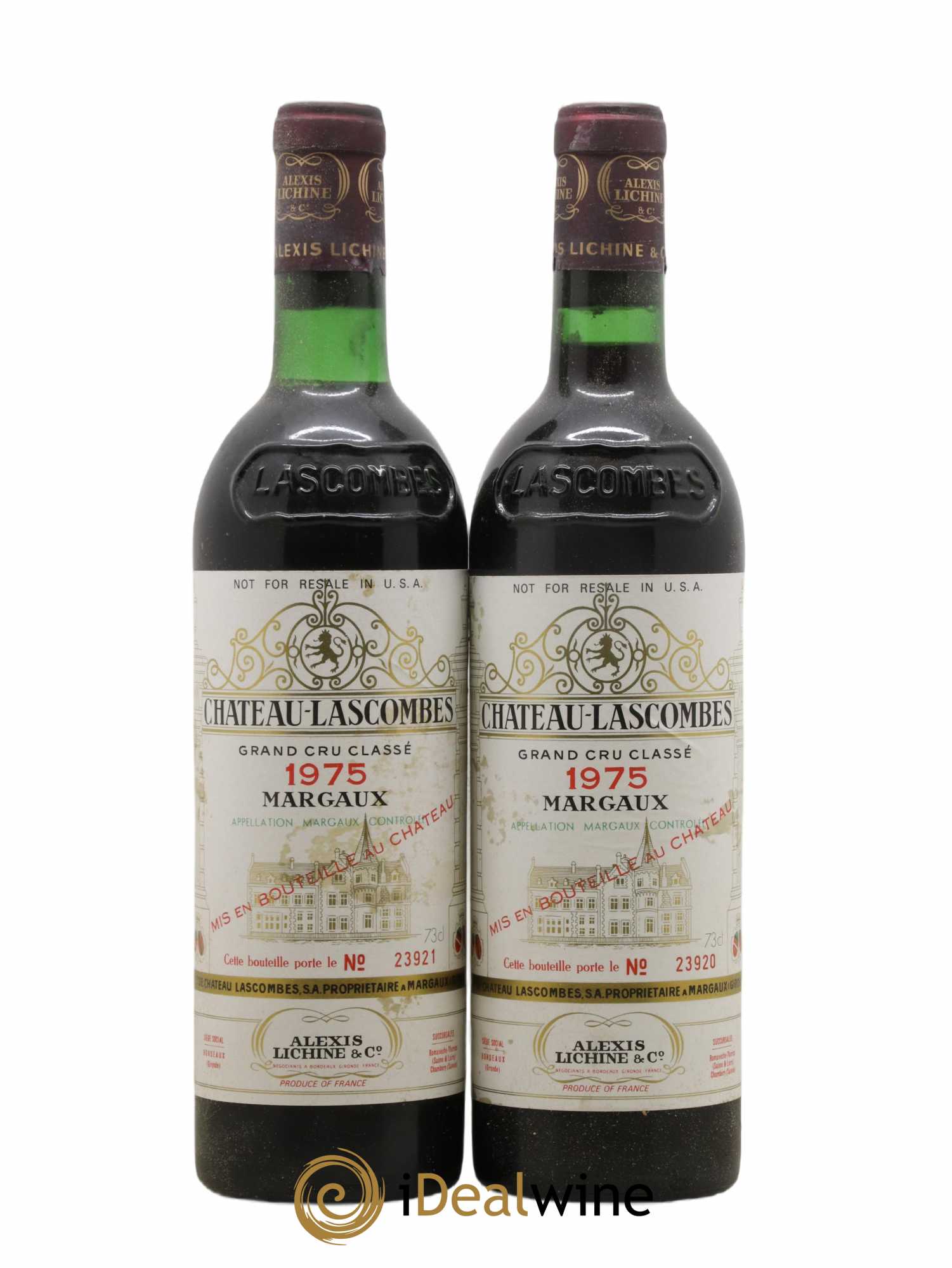 Château Lascombes 2ème Grand Cru Classé 1975 - Lot de 2 bouteilles - 0