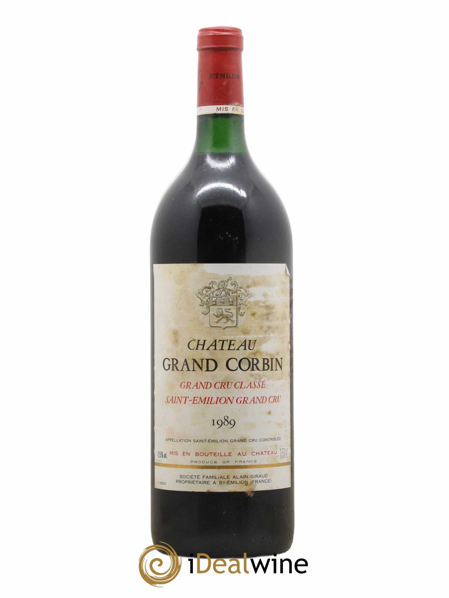 Château Grand Corbin Grand Cru Classé 1989 - Lot of 1 magnum - 0