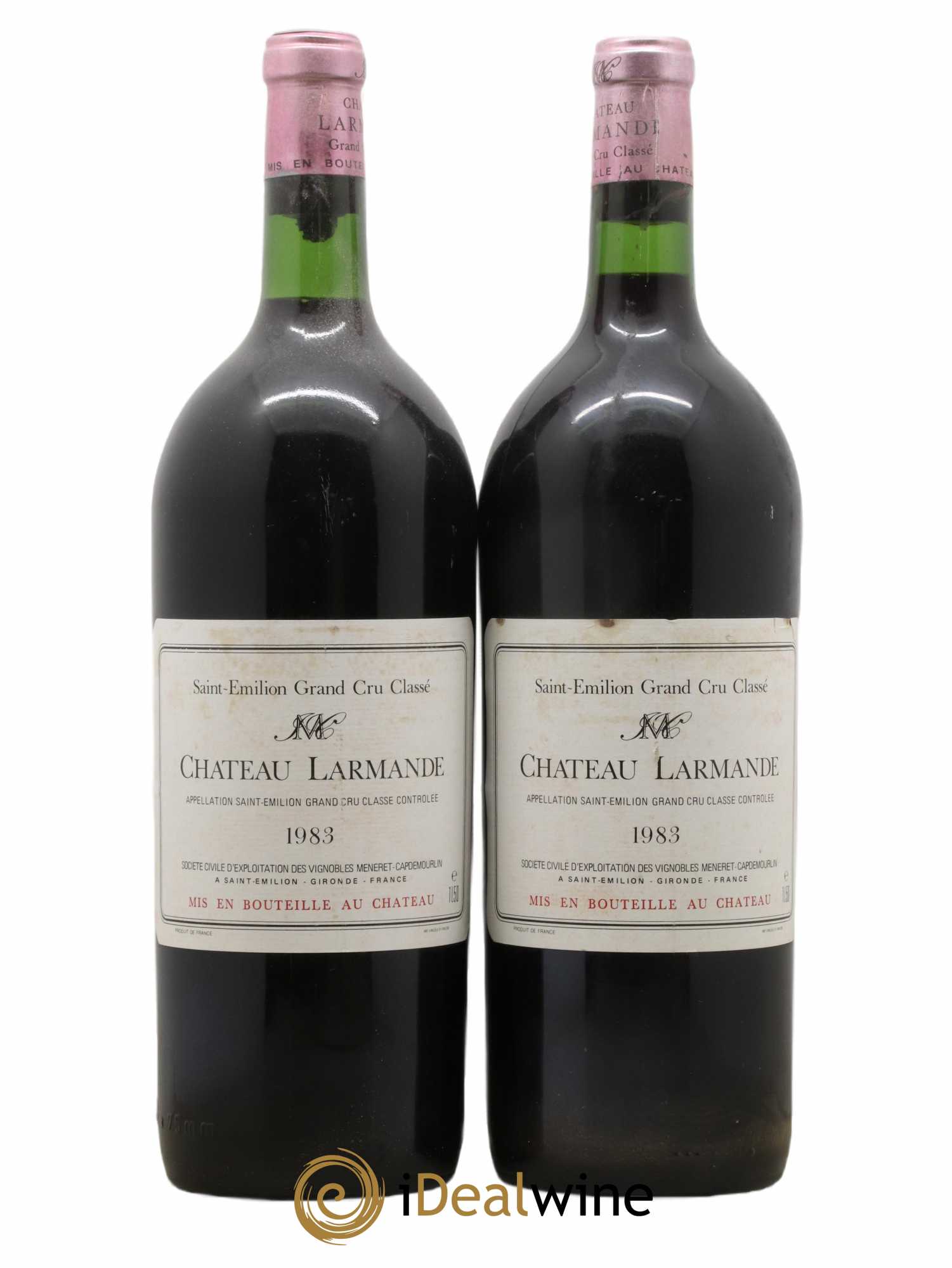 Château Larmande Grand Cru Classé 1983 - Lot de 2 magnums - 0