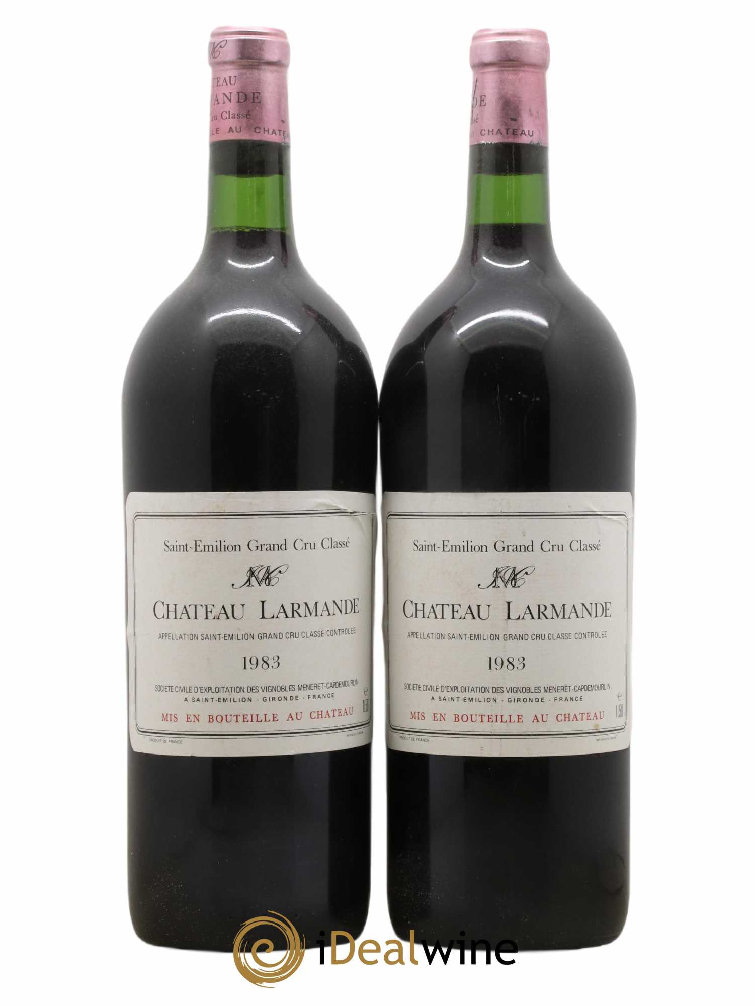 Château Larmande Grand Cru Classé 1983 - Lot de 2 magnums - 0