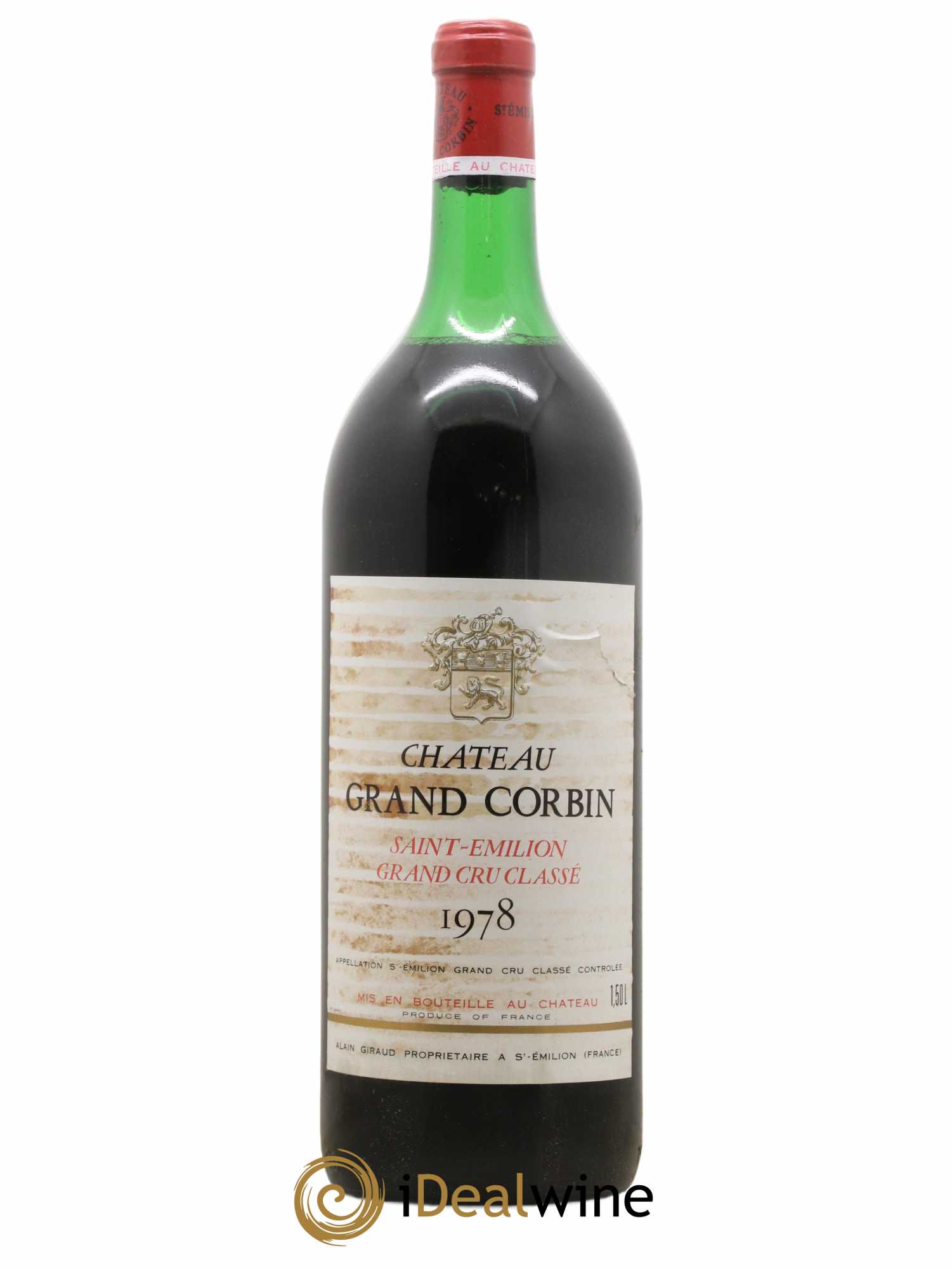 Château Grand Corbin Grand Cru Classé 1978 - Lot of 1 magnum - 0