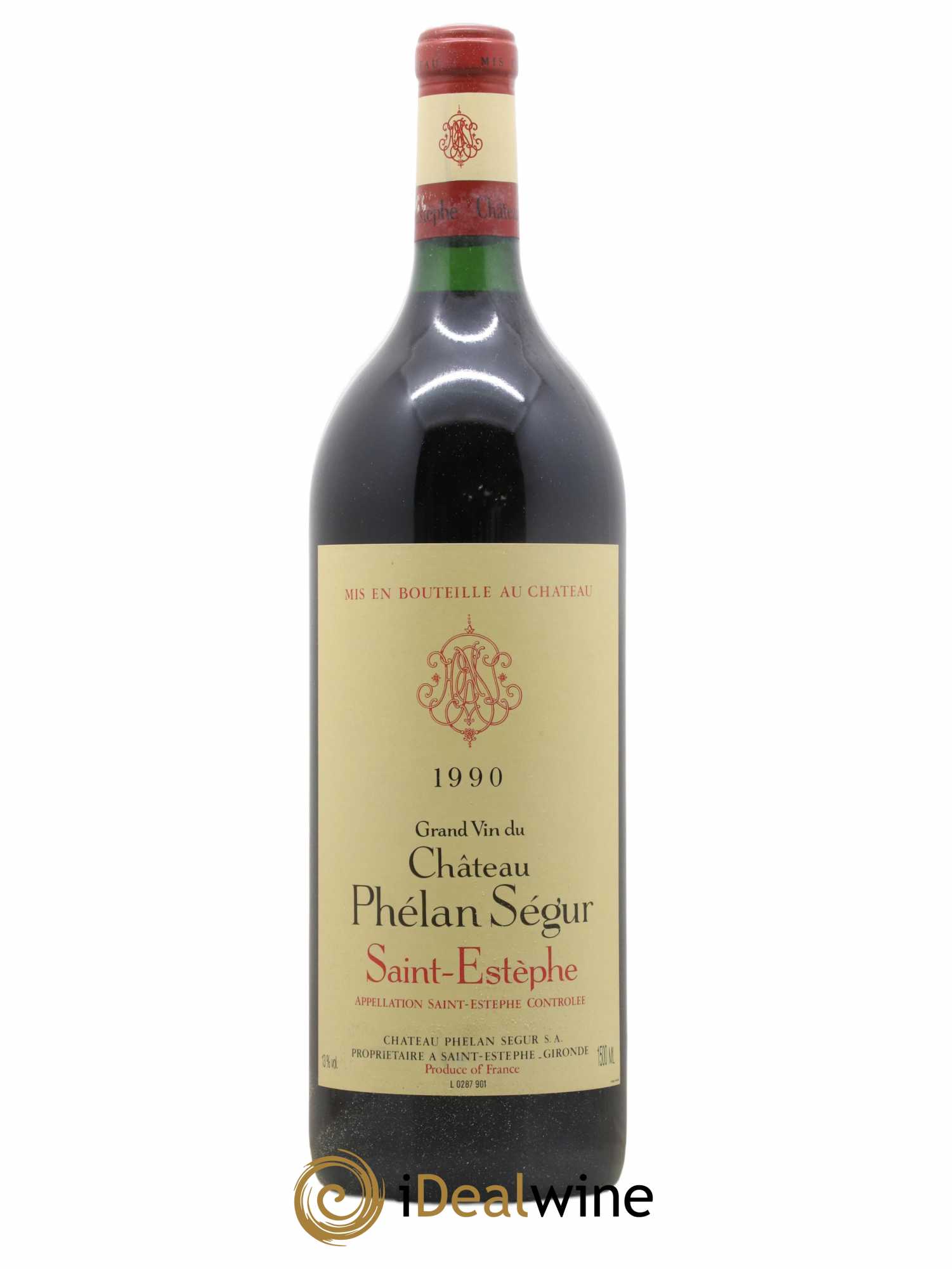 Château Phélan Ségur 1990 - Lot de 1 magnum - 0