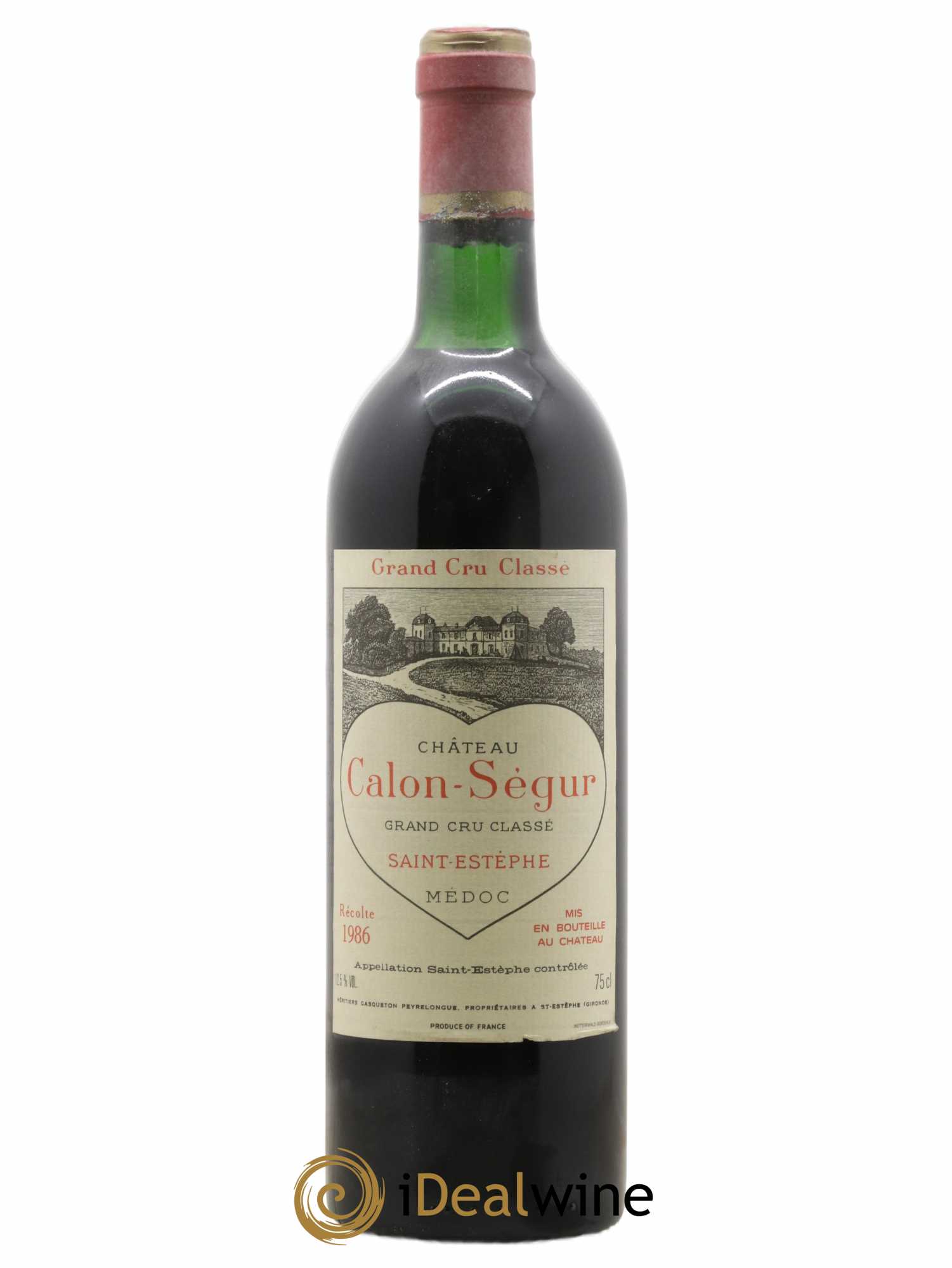 Château Calon Ségur 3ème Grand Cru Classé 1986 - Lot de 1 bouteille - 0