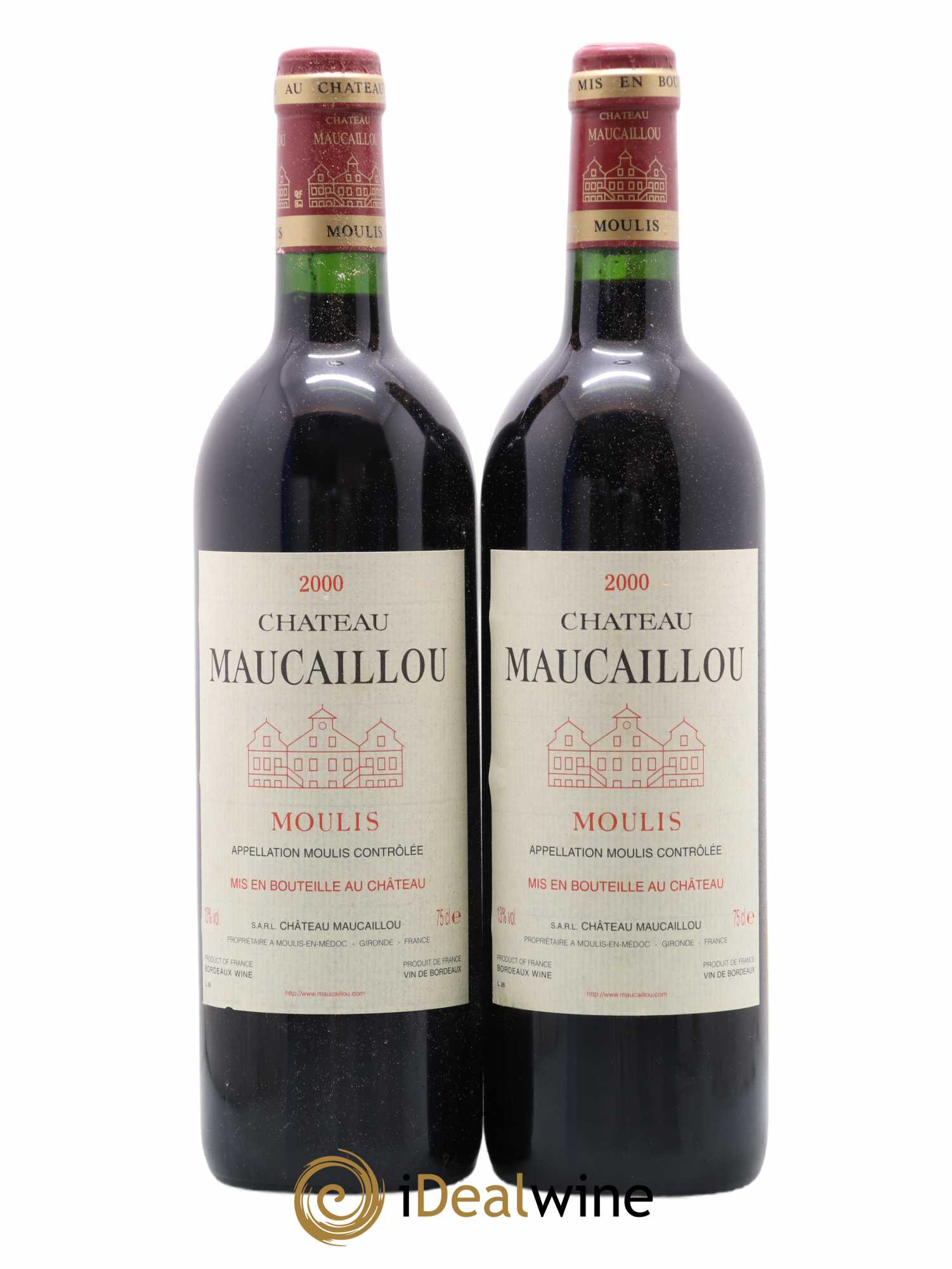 Château Maucaillou 2000 - Lot de 2 bouteilles - 0
