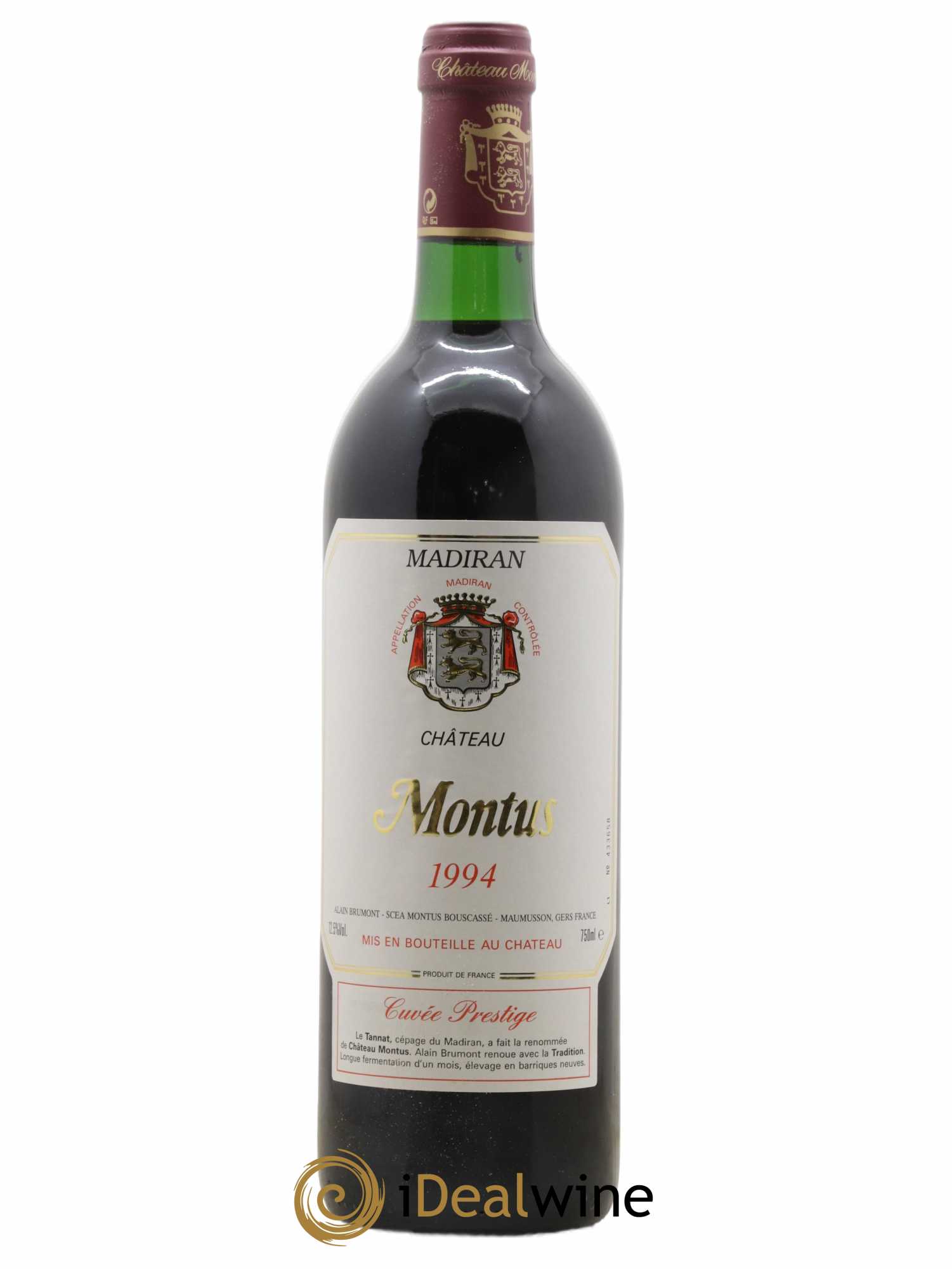 Madiran Château Montus-Prestige Alain Brumont 1994 - Lot de 1 bouteille - 0