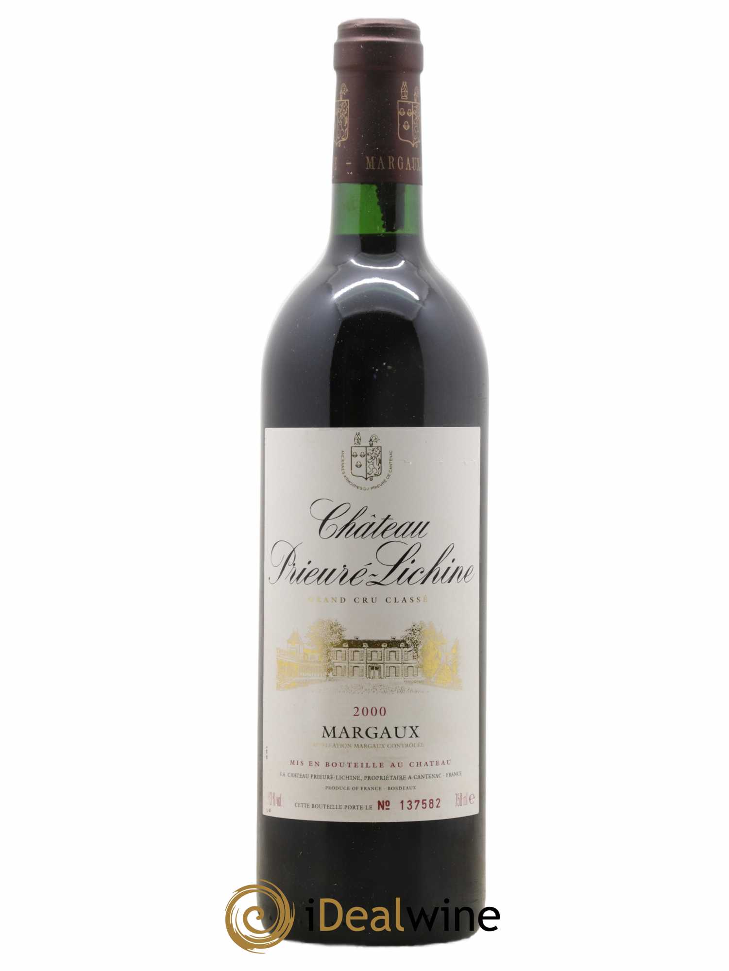 Château Prieuré Lichine 4ème Grand Cru Classé 2000 - Lot of 1 bottle - 0