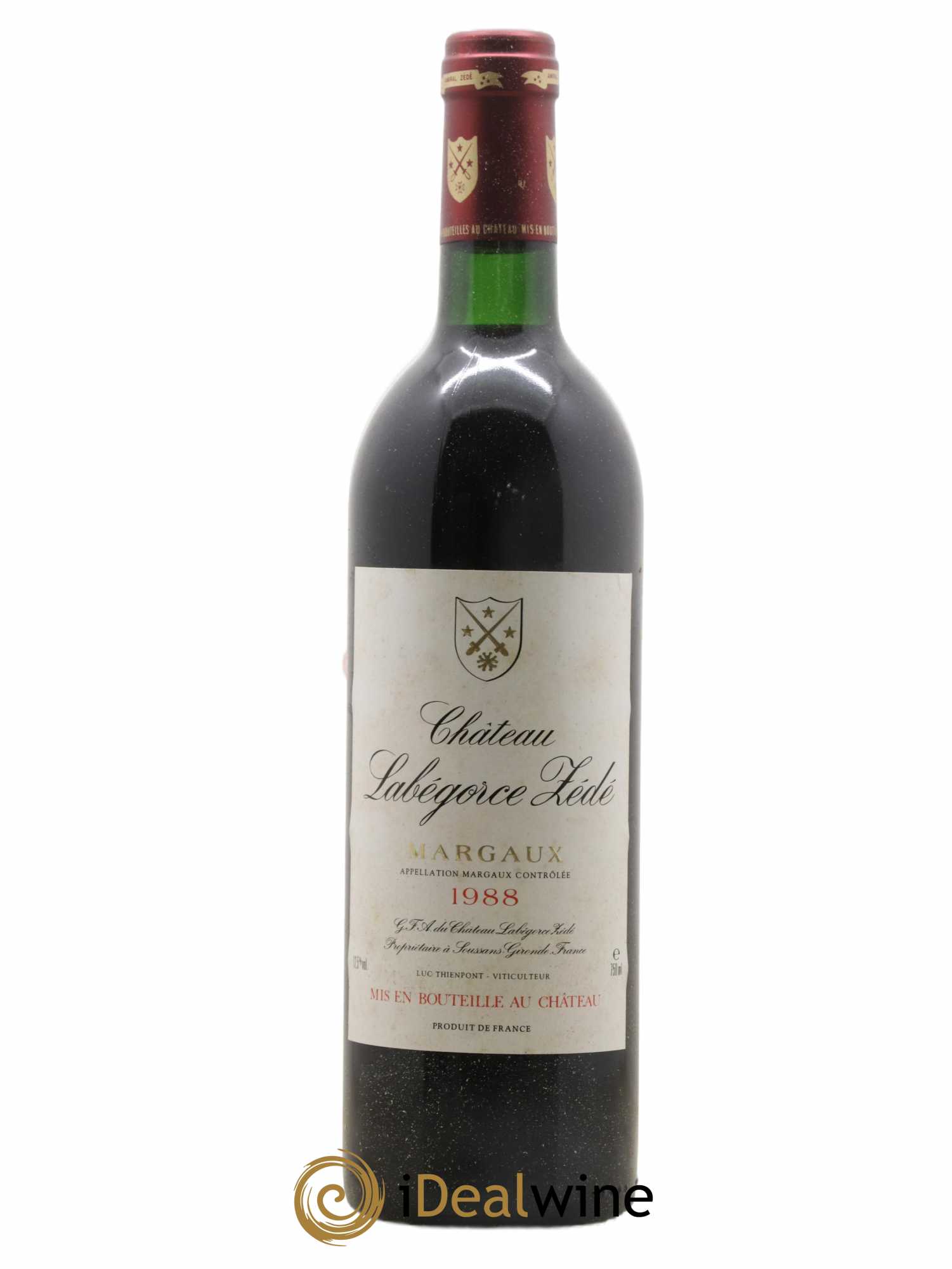 Château Labegorce Zédé Cru Bourgeois 1988 - Lot de 1 bouteille - 0