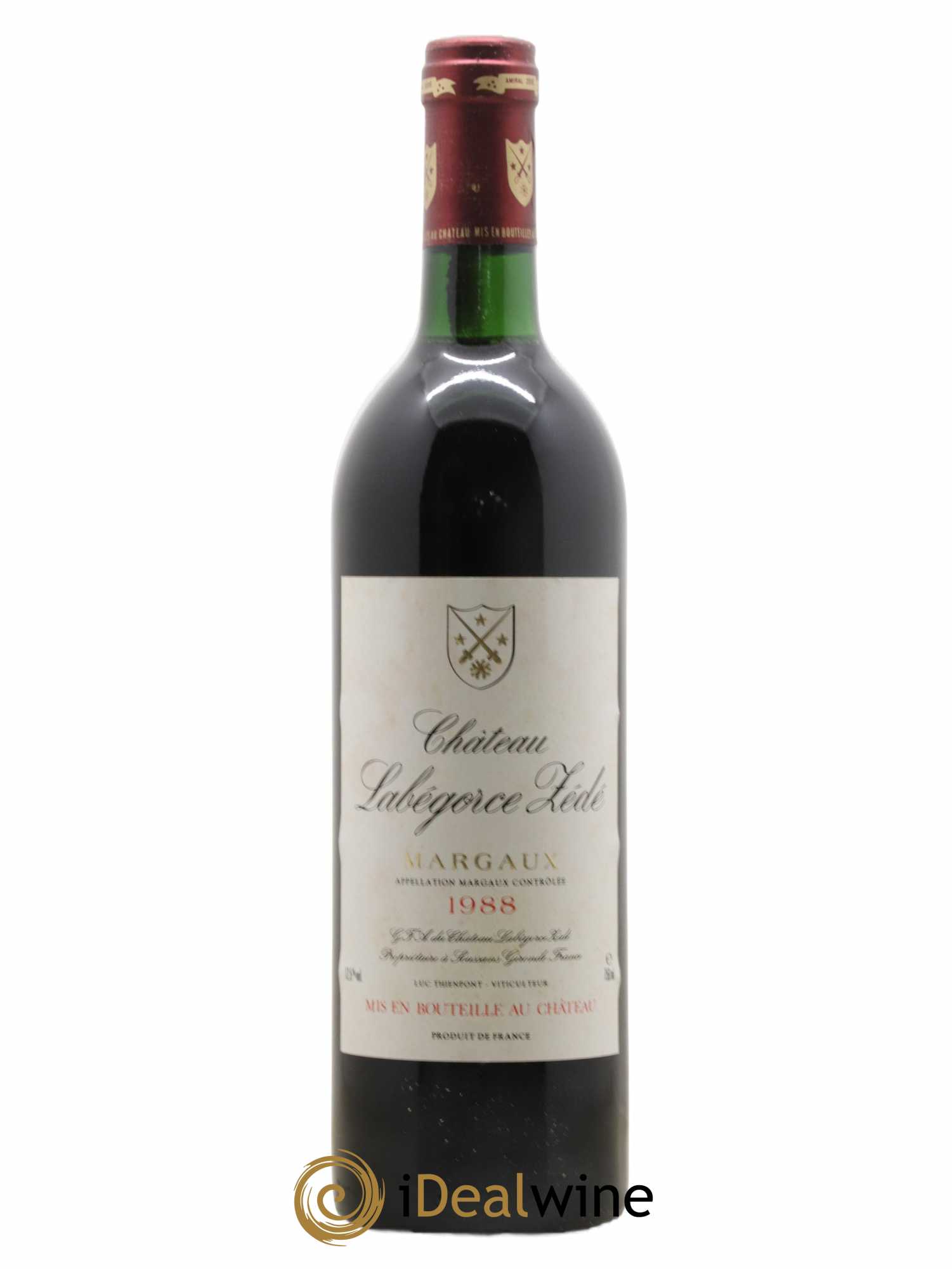 Château Labegorce Zédé Cru Bourgeois 1988 - Lot de 1 bouteille - 0