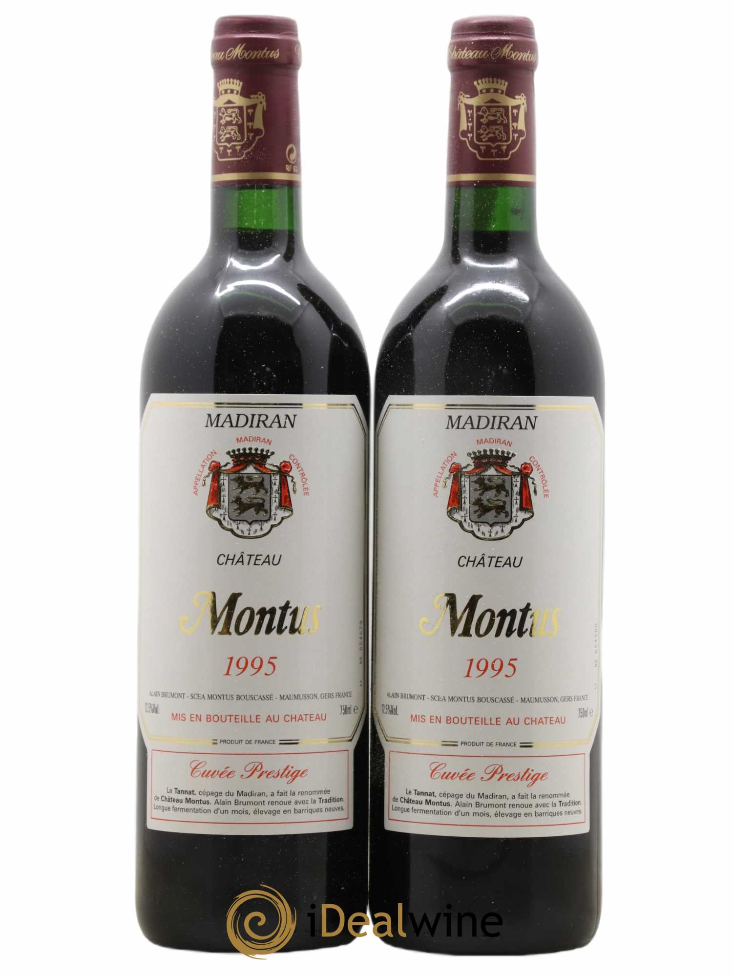 Madiran Château Montus-Prestige Alain Brumont 1995 - Lot de 2 bouteilles - 0