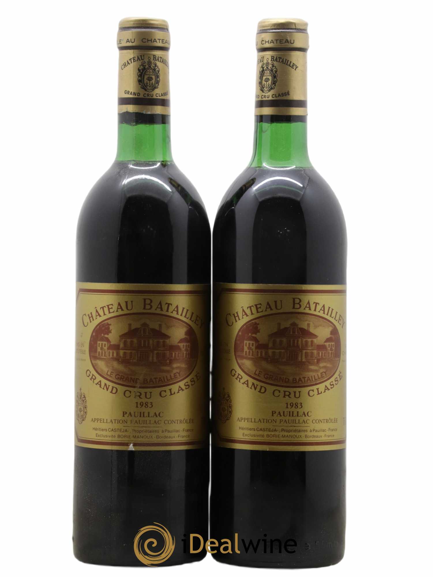 Château Batailley 5ème Grand Cru Classé 1983 - Lot de 2 bouteilles - 0
