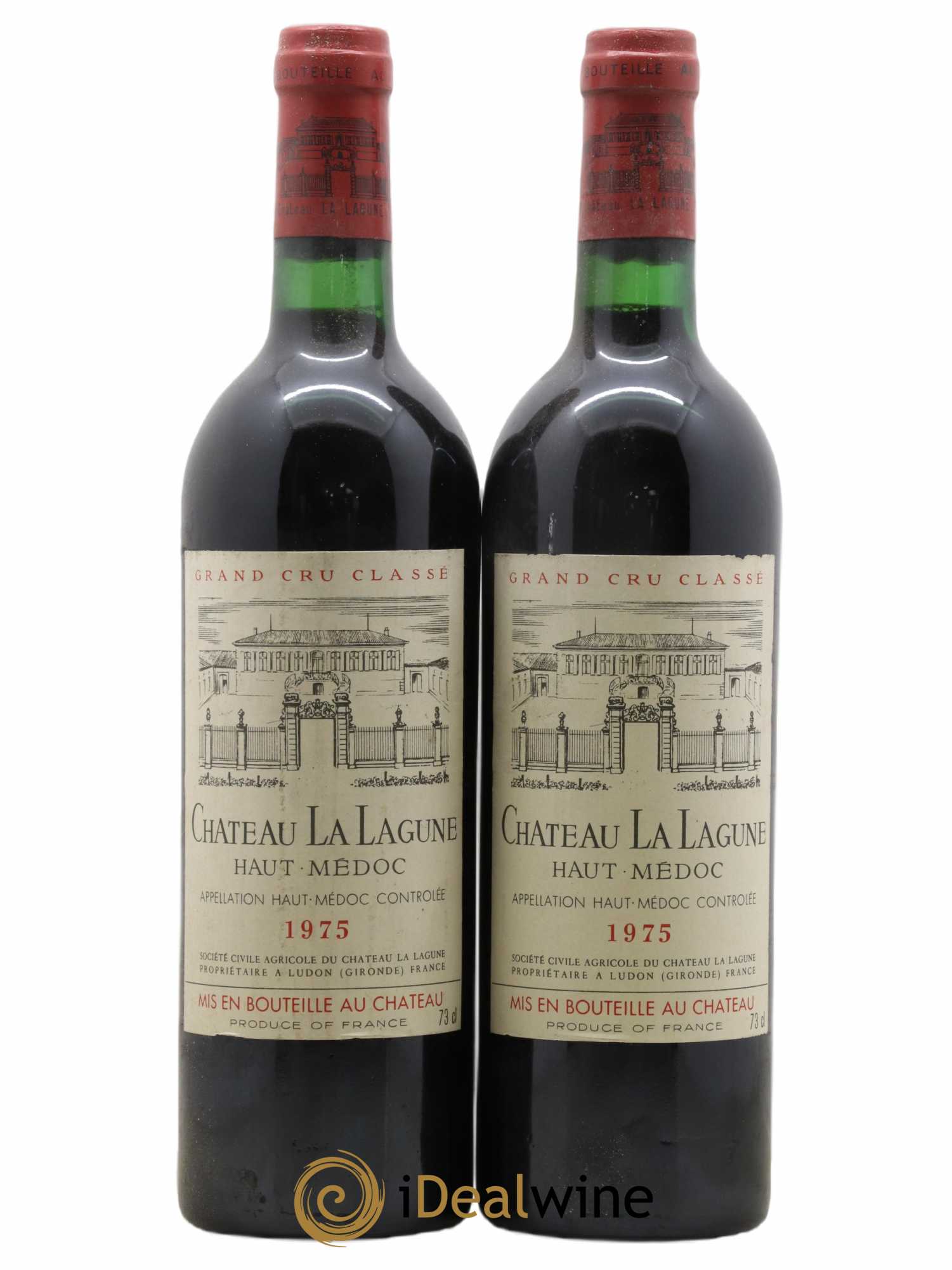 Château la Lagune 3ème Grand Cru Classé 1975 - Lot de 2 bouteilles - 0