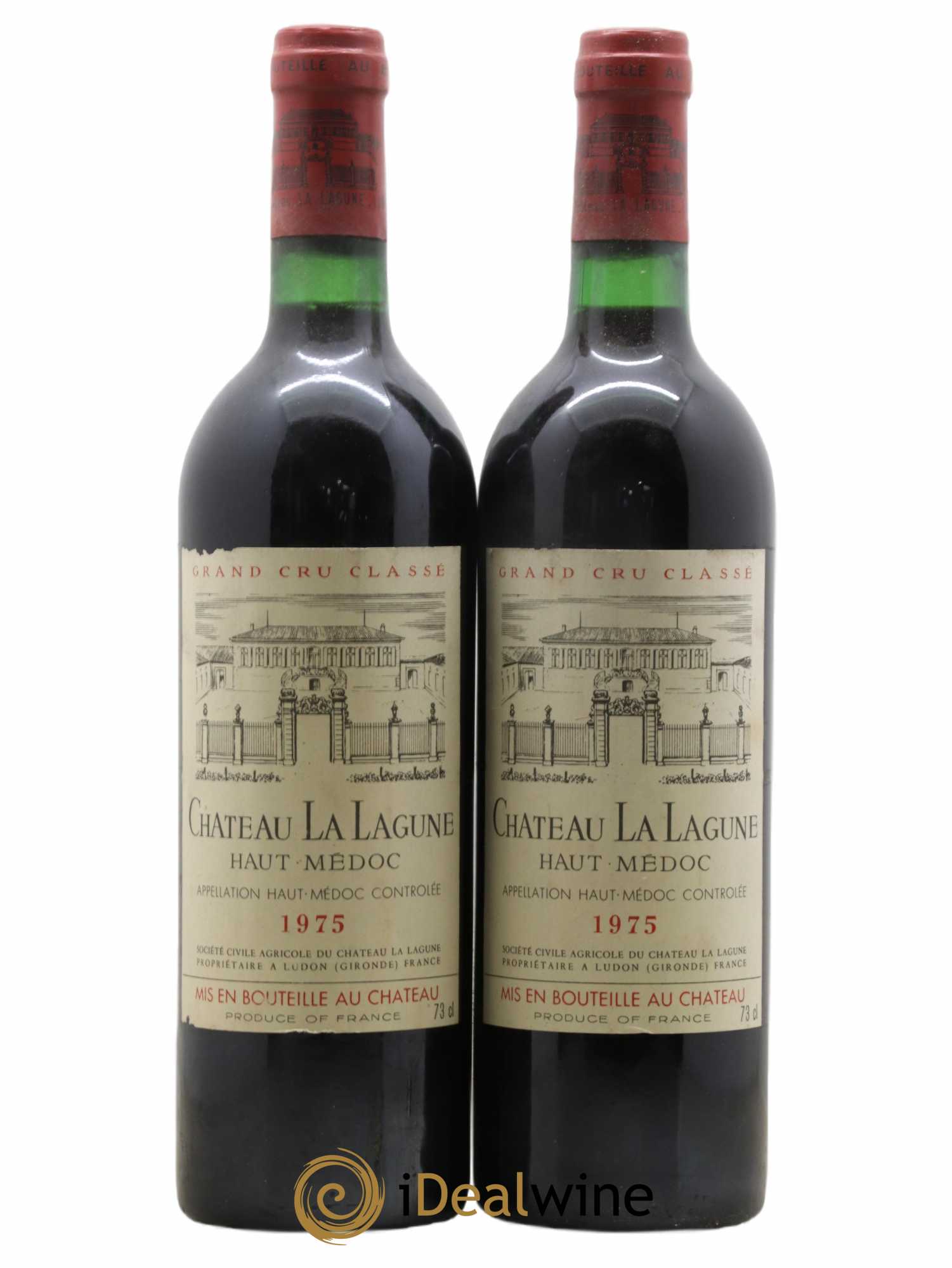 Château la Lagune 3ème Grand Cru Classé 1975 - Lot de 2 bouteilles - 0