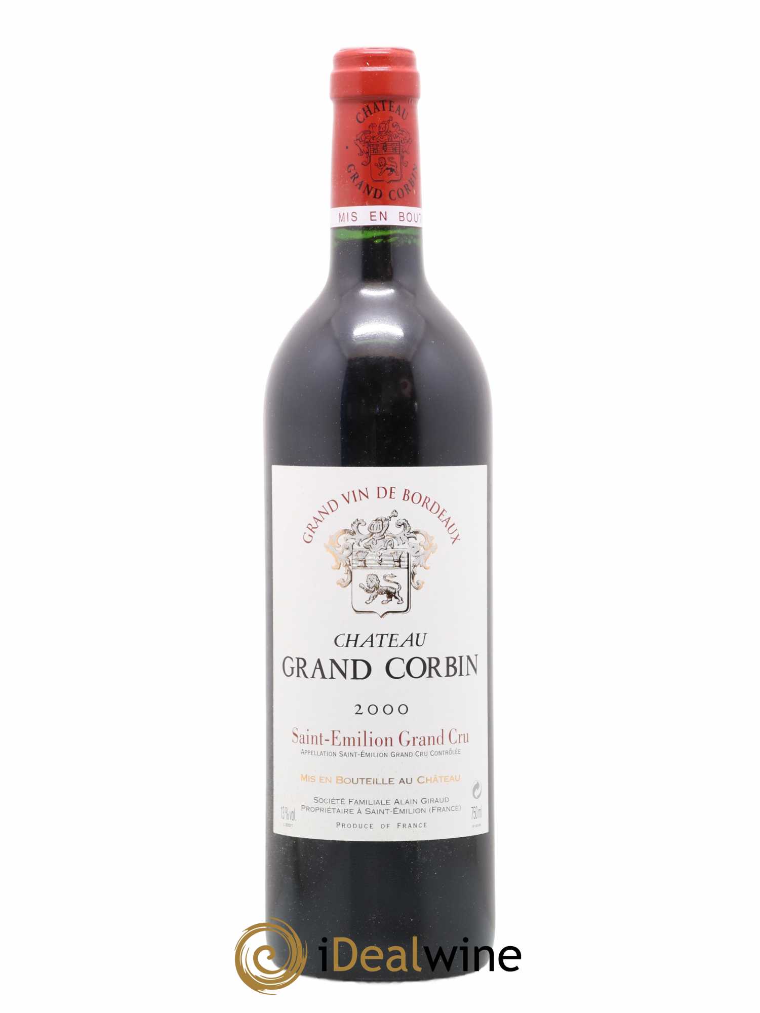 Château Grand Corbin Grand Cru Classé 2000 - Lot of 1 bottle - 0