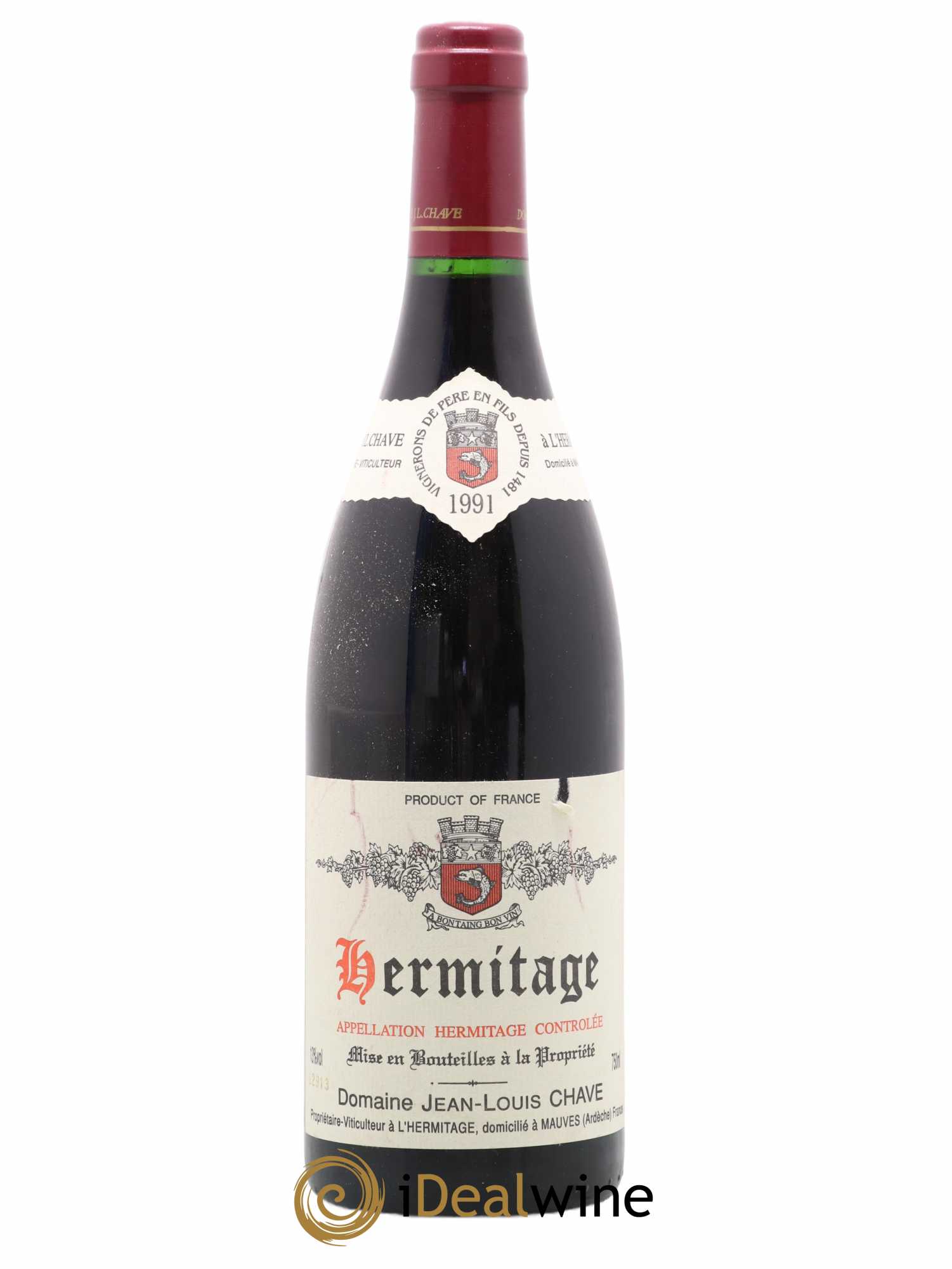 Hermitage Jean-Louis Chave 1991 - Lot de 1 bouteille - 0