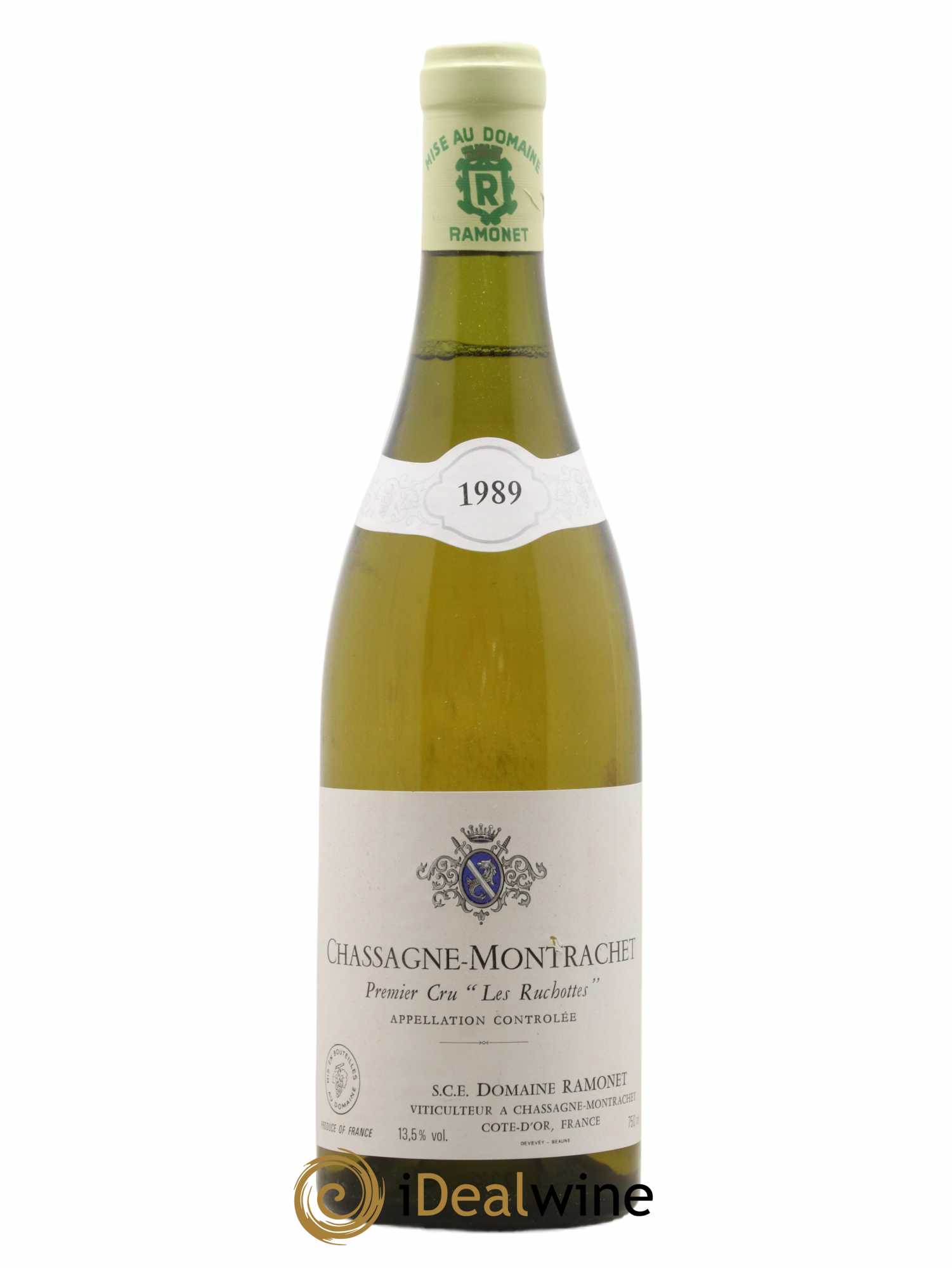 Chassagne-Montrachet 1er Cru Les Ruchottes Ramonet (Domaine) 1989 - Lot de 1 bouteille - 0