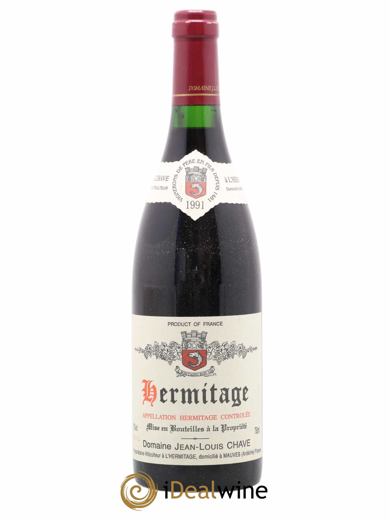 Hermitage Jean-Louis Chave 1991 - Lot de 1 bouteille - 0