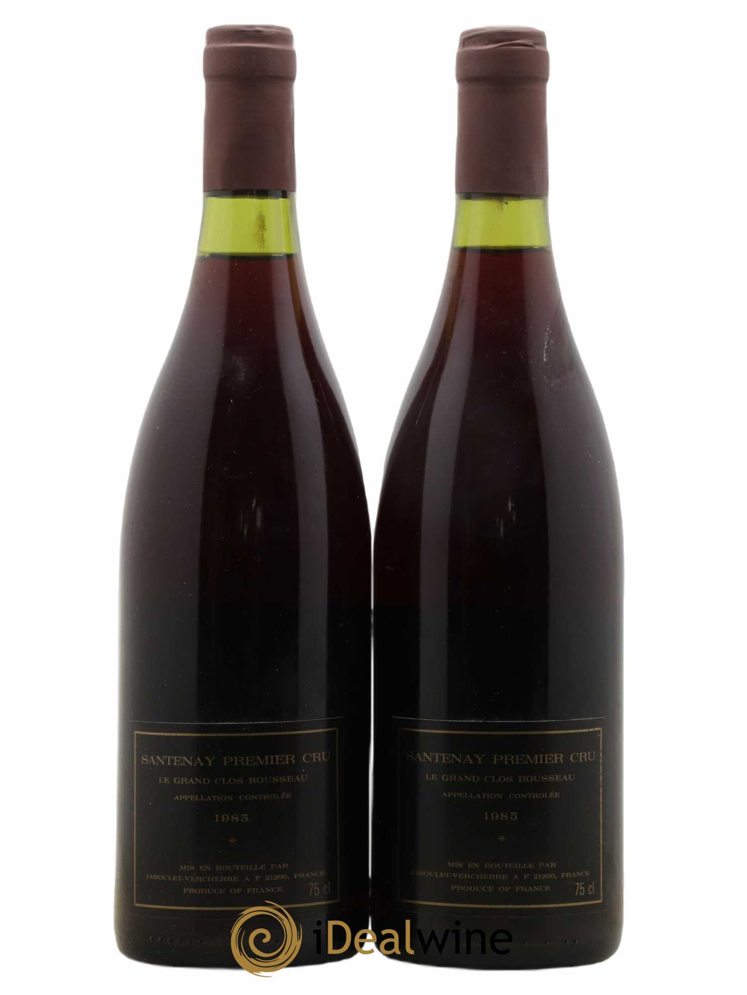 Santenay 1er Cru Le Grand Clos Rousseau Jaboulet-Vercherre 1985 - Lot de 2 bouteilles - 1