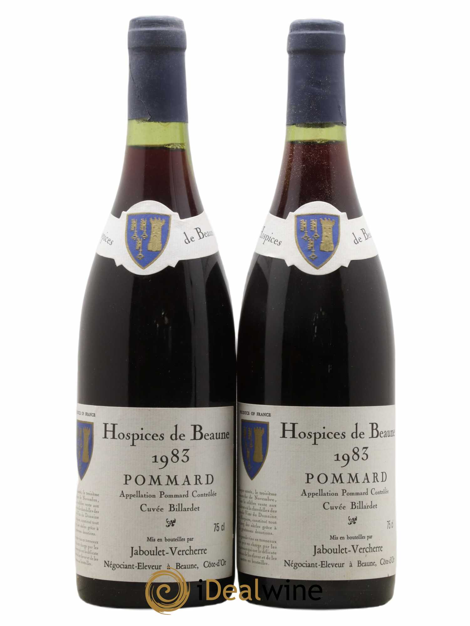 Pommard Hospices de Beaune Cuvée Billardet Jaboulet-Vercherre 1983 - Lot of 2 bottles - 0