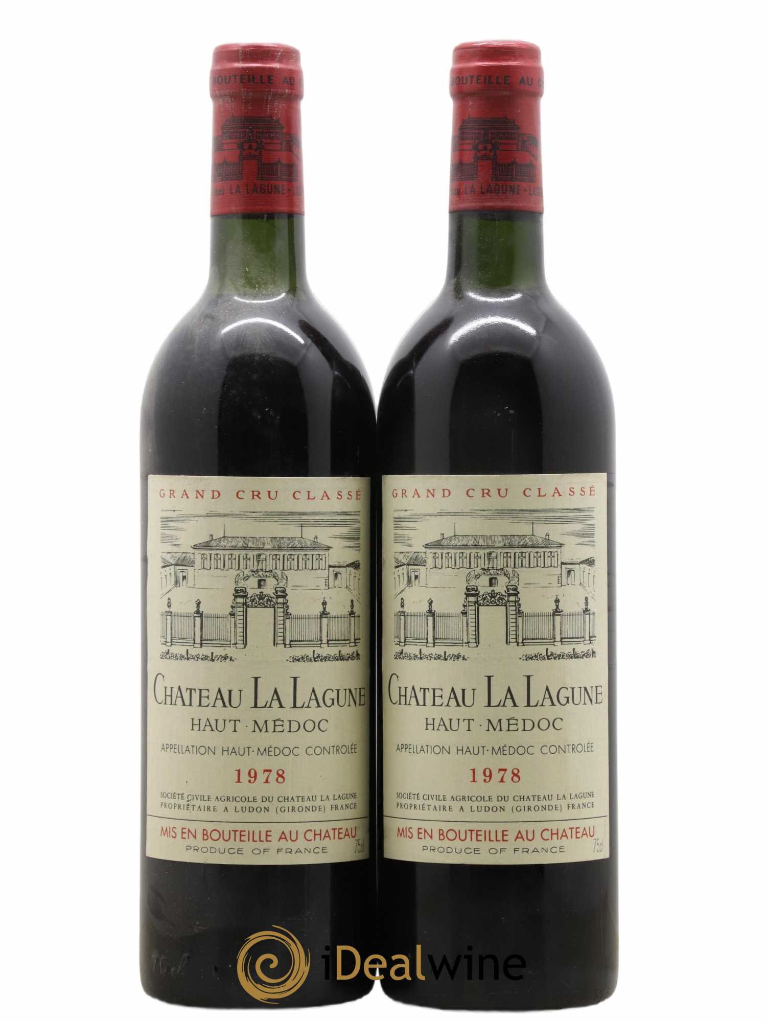 Château la Lagune 3ème Grand Cru Classé 1978 - Lot de 2 bouteilles - 0