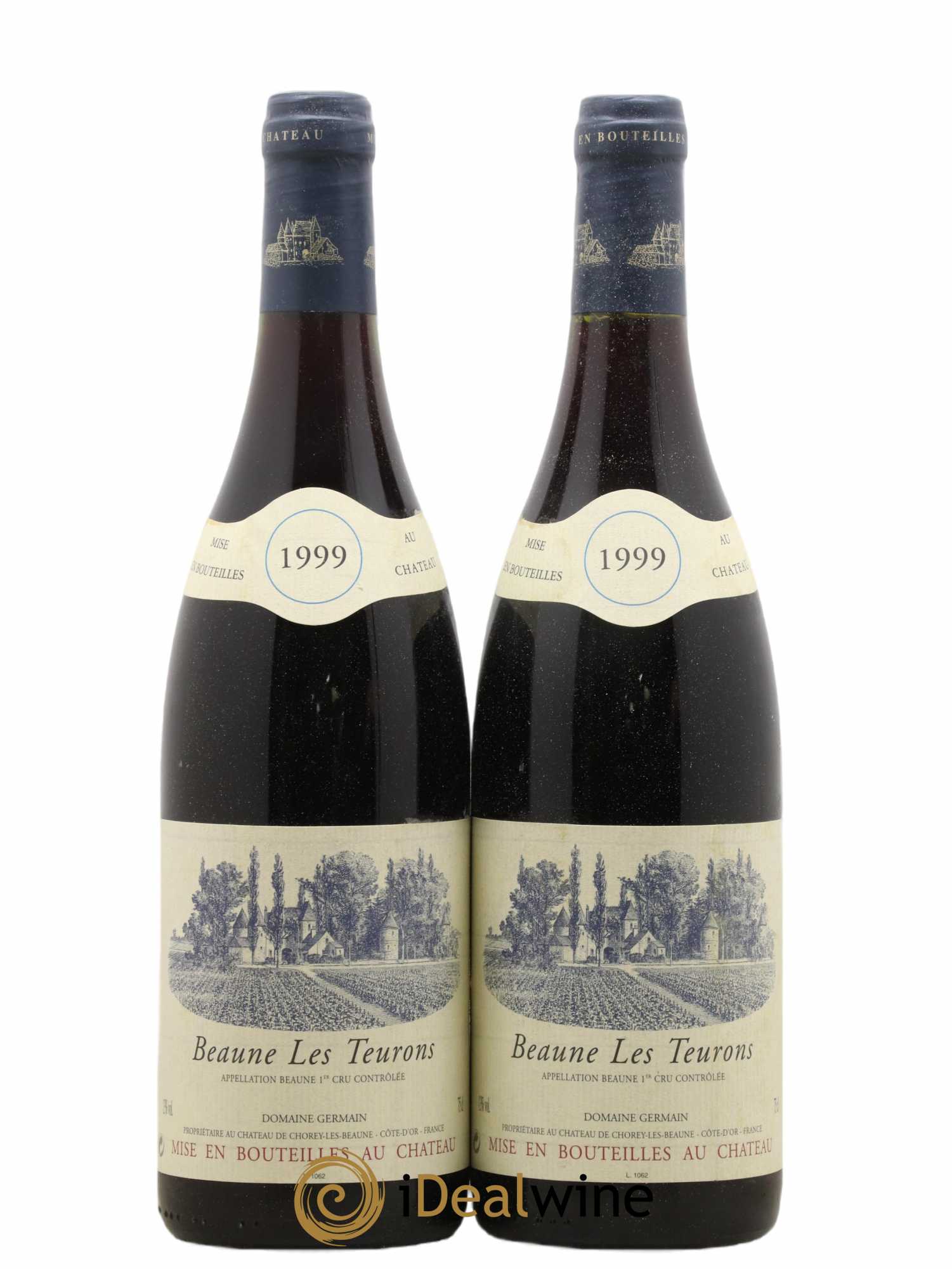 Beaune 1er Cru Les Teurons Domaine Germain 1999 - Posten von 2 Flaschen - 0