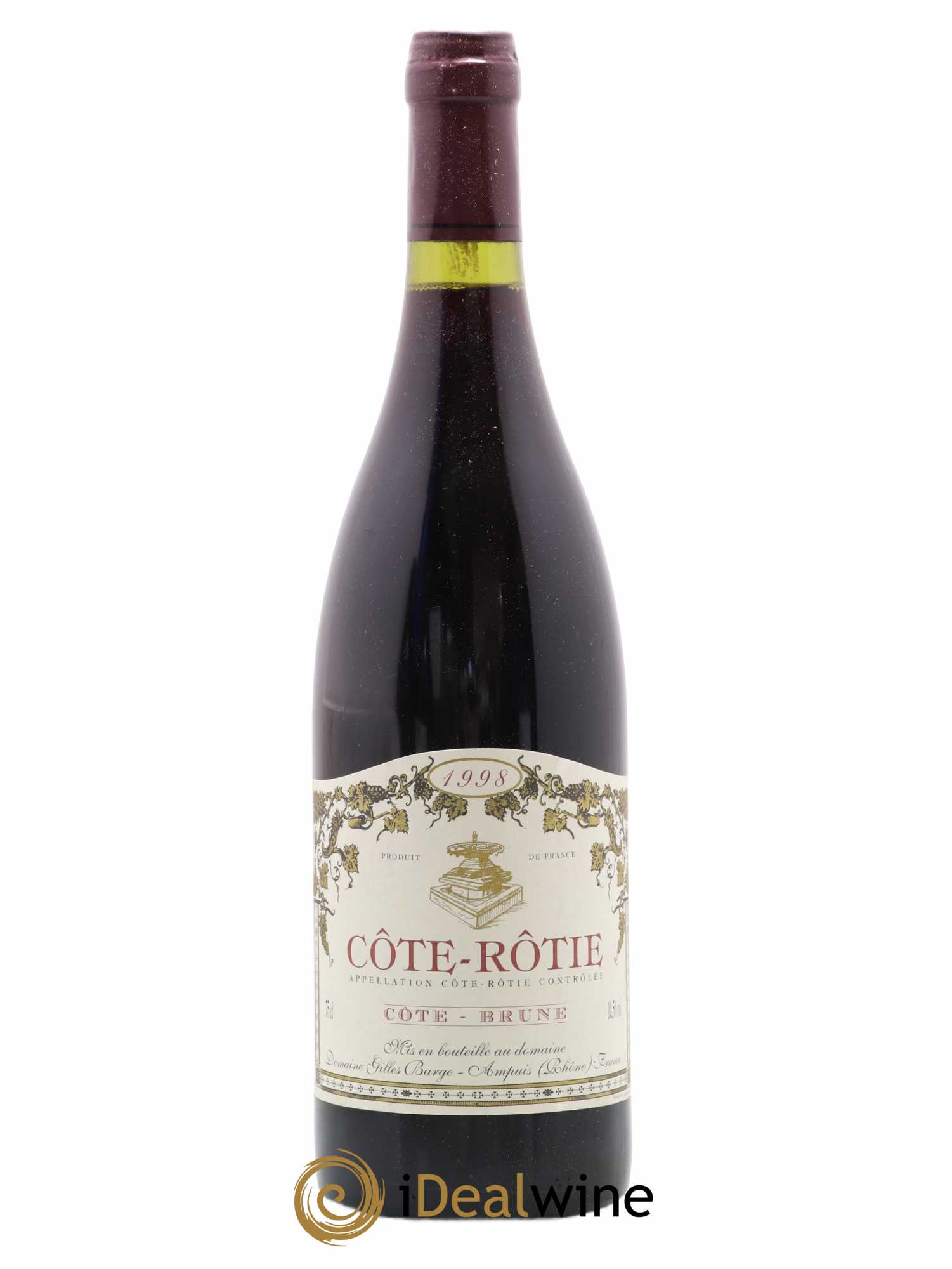 Côte-Rôtie Côte-Brune Barge (Domaine) Brune Barges 1998 - Lot de 1 bouteille - 0