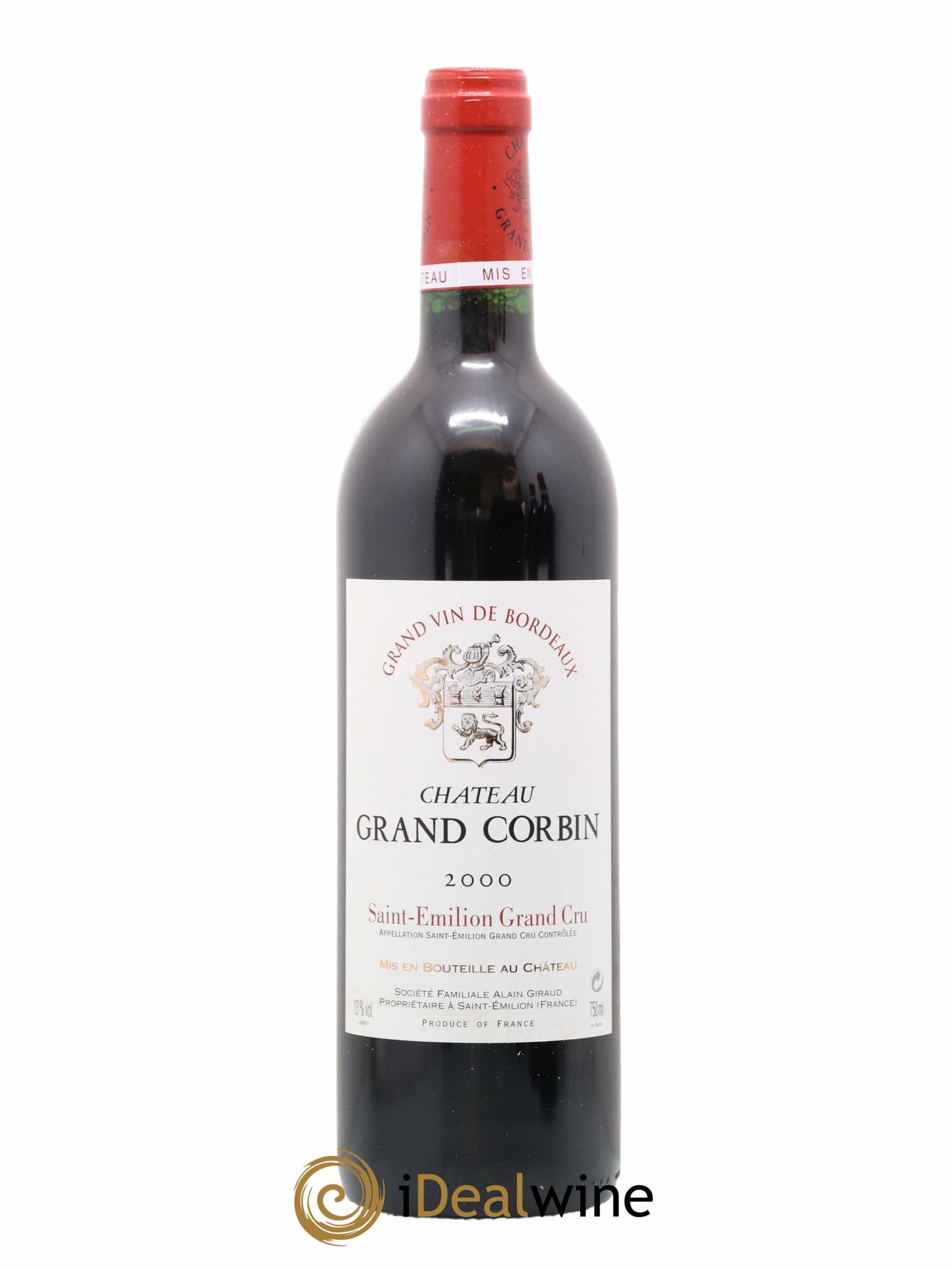 Château Grand Corbin Grand Cru Classé 2000 - Lot of 1 bottle - 0