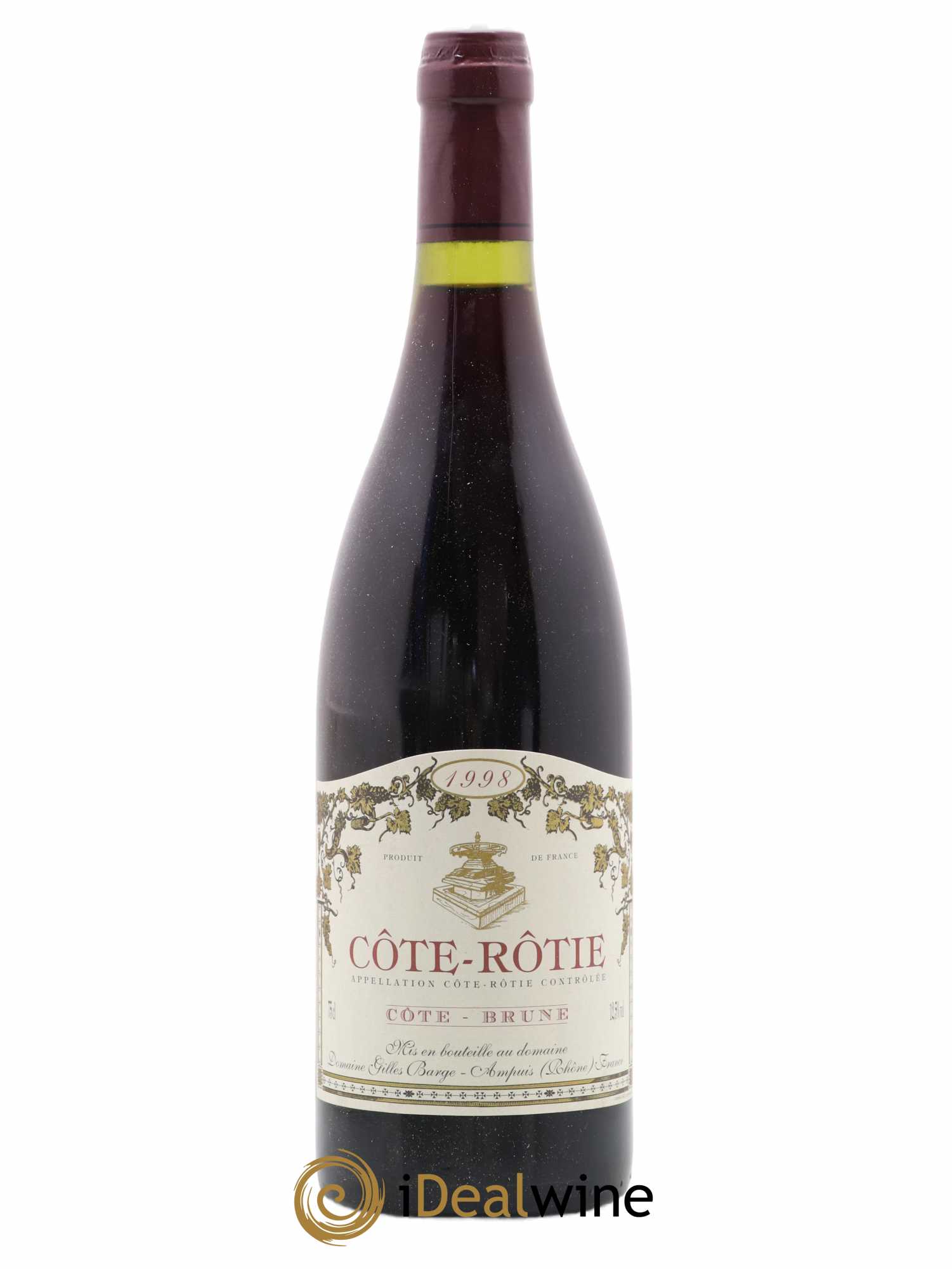 Côte-Rôtie Côte-Brune Barge (Domaine) Brune Barges 1998 - Lot de 1 bouteille - 0