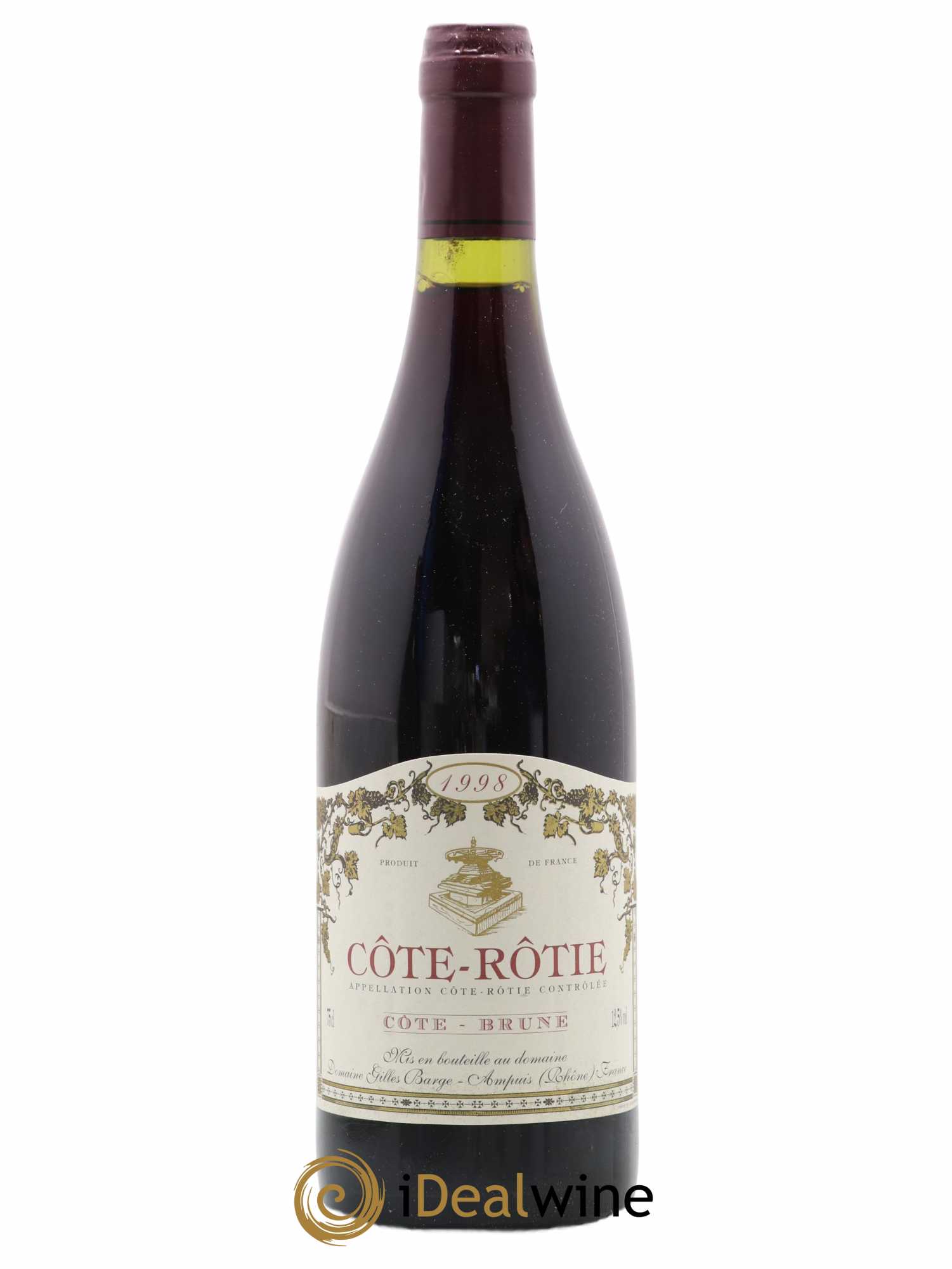 Côte-Rôtie Côte-Brune Barge (Domaine) Brune Barges 1998 - Lot de 1 bouteille - 0